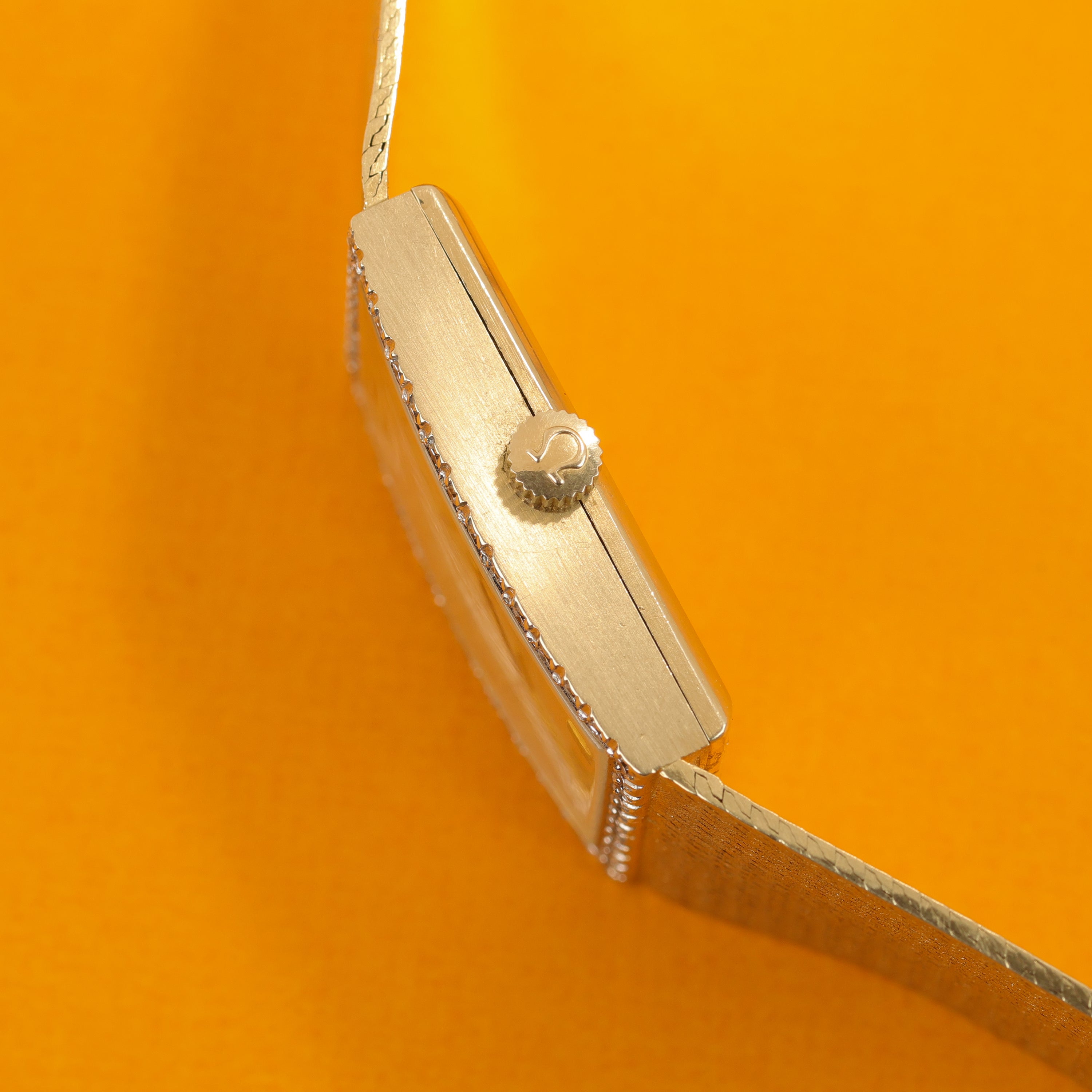 Omega Tank-Style Dresswatch Ref. DD6846 14K Yellow Gold Diamonds