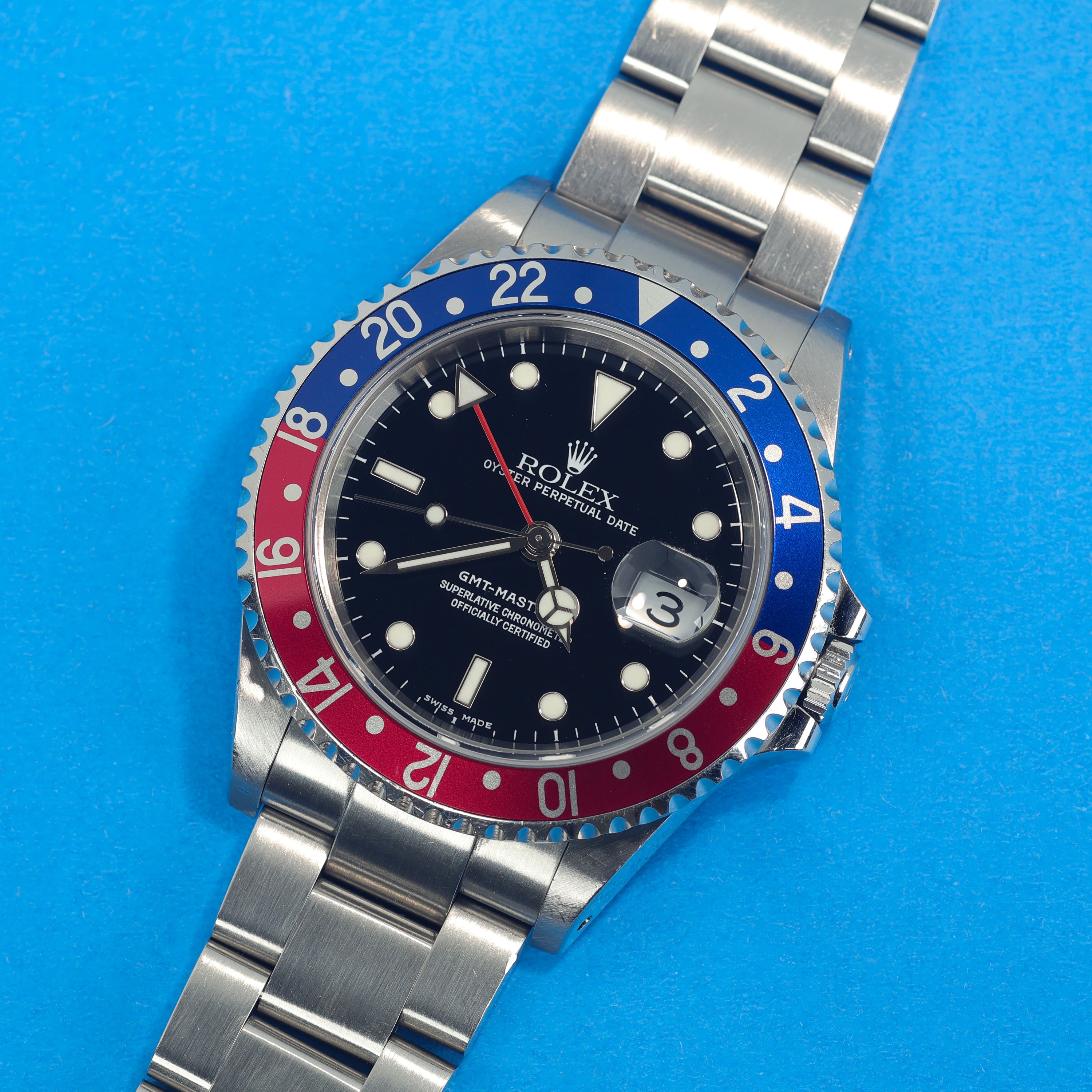 Rolex GMT-Master II Ref. 16710 Pepsi With Original Box and Papers