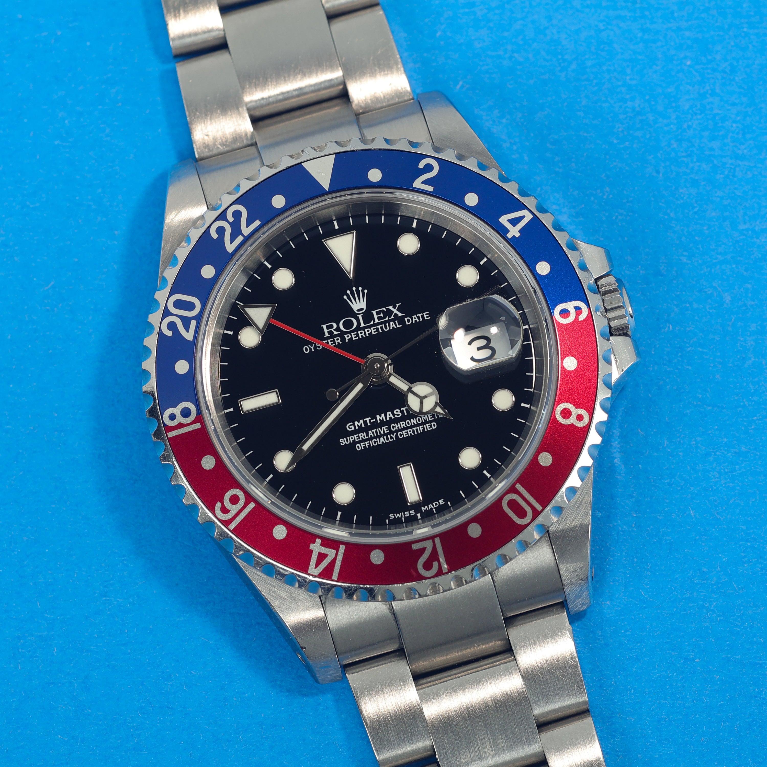 Rolex GMT-Master II Ref. 16710 Pepsi With Original Box and Papers
