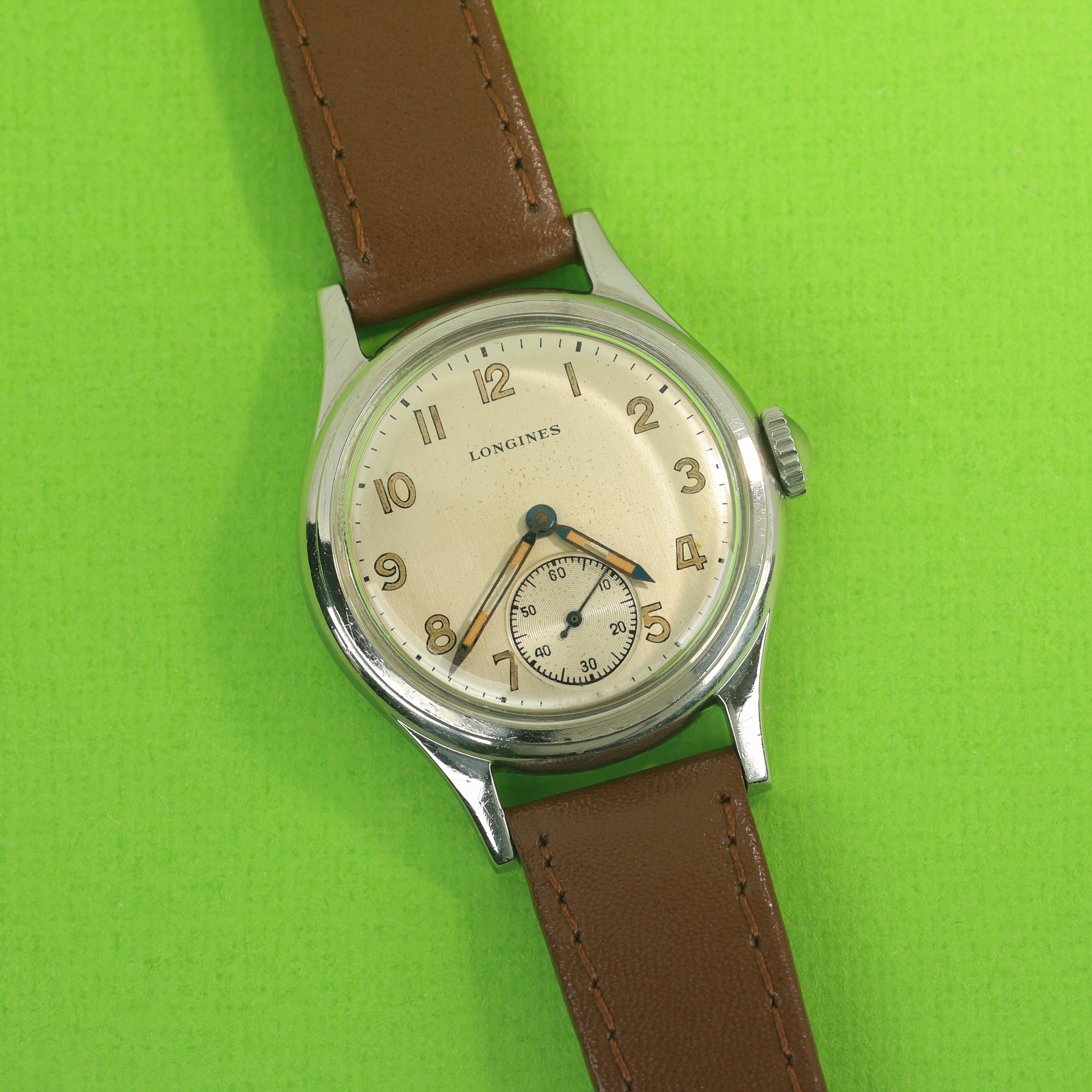 Longines Sei Tacche Ref. 5411 Silver Brushed Dial