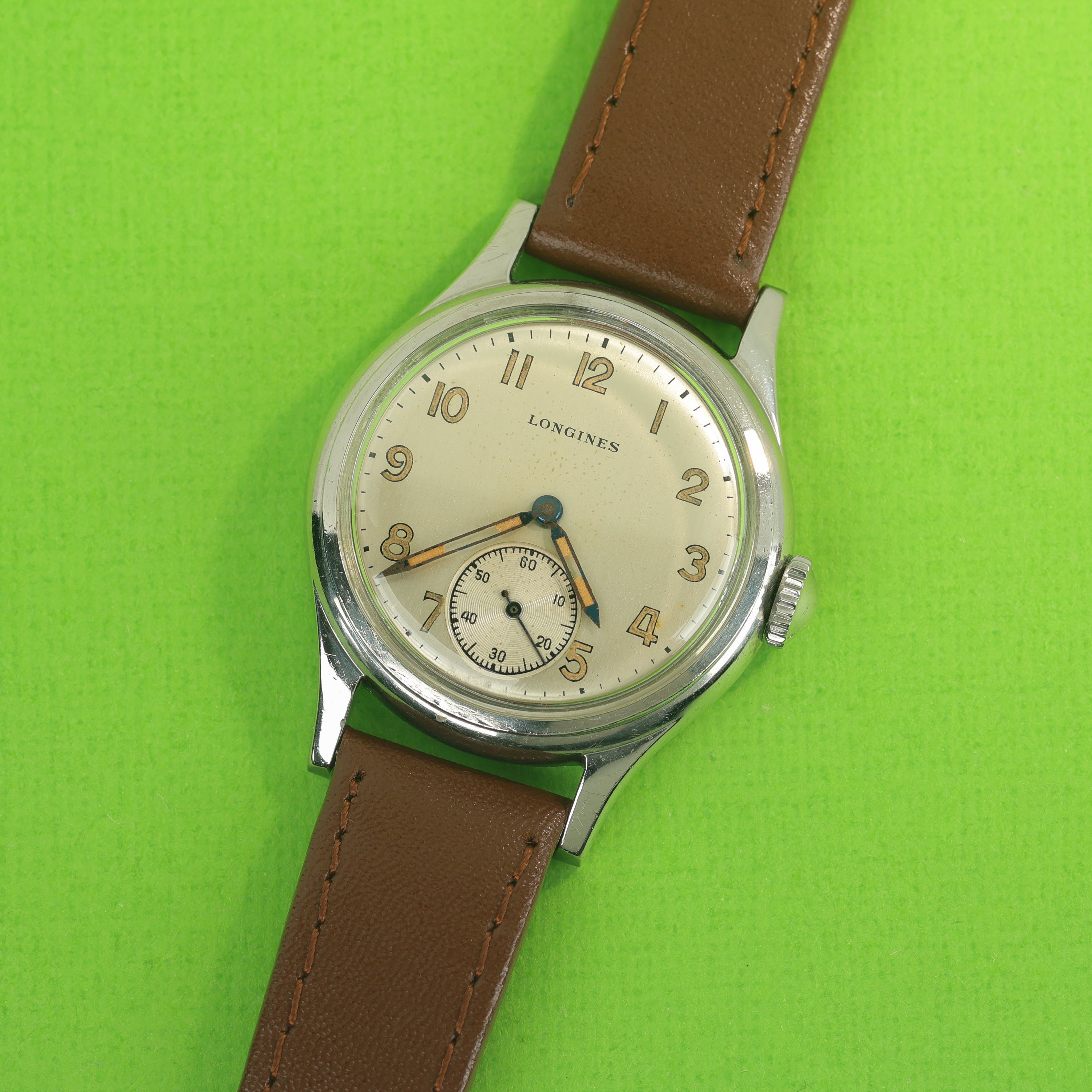 Longines Sei Tacche Ref. 5411 Silver Brushed Dial