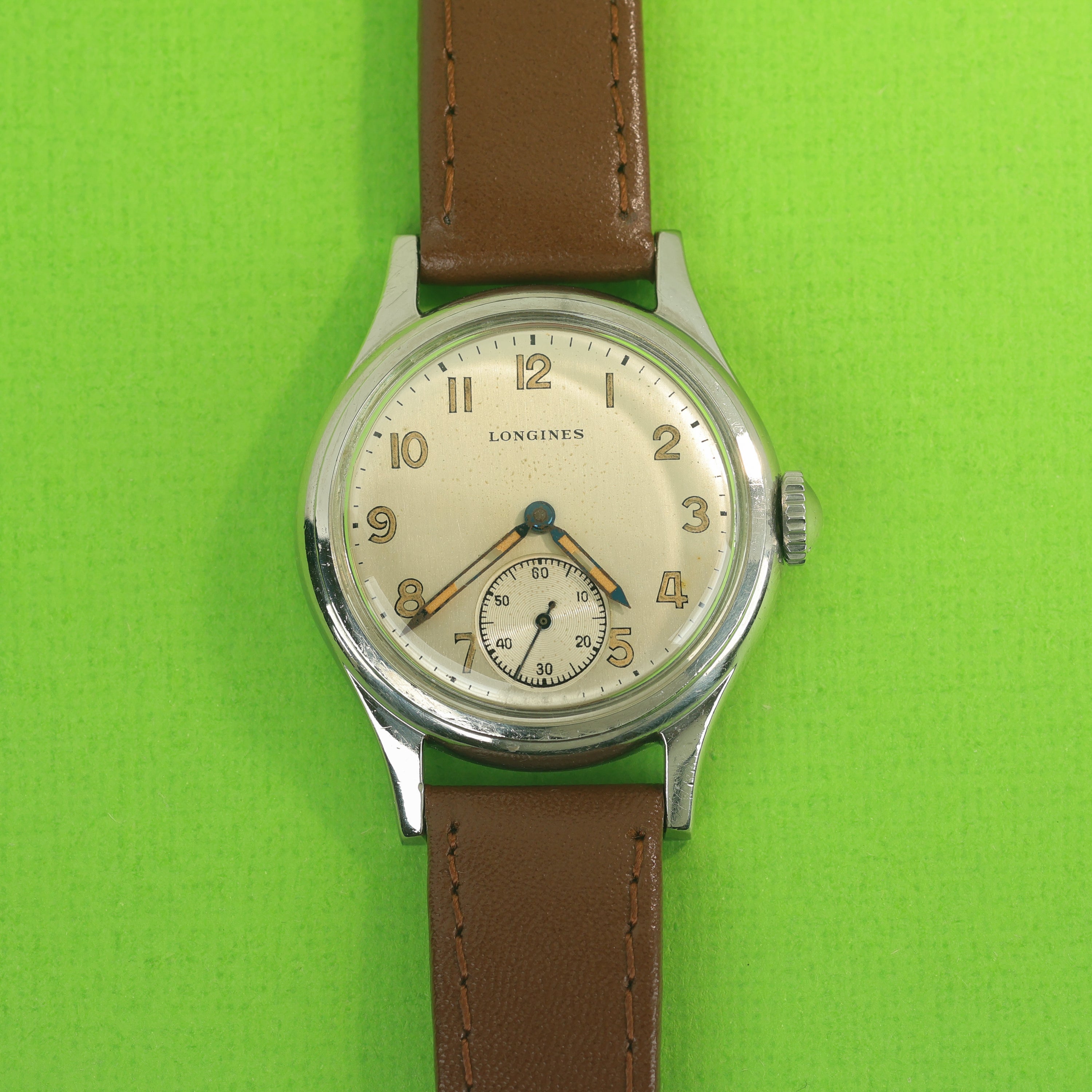 Longines Sei Tacche Ref. 5411 Silver Brushed Dial