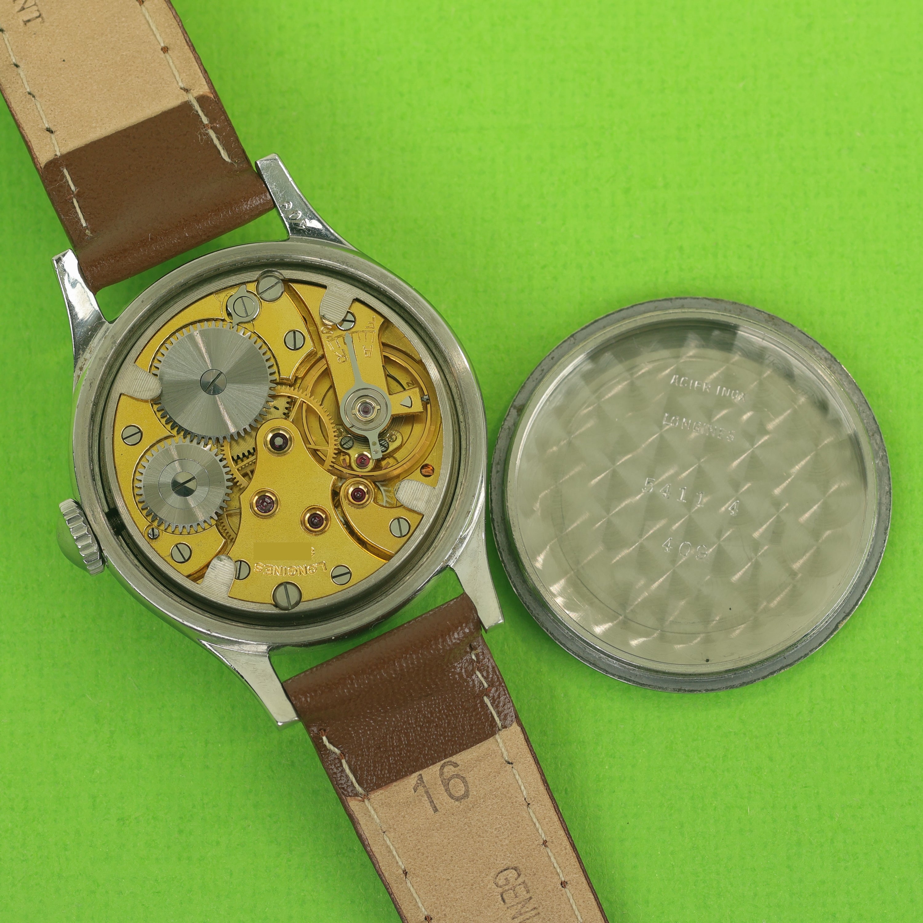 Longines Sei Tacche Ref. 5411 Silver Brushed Dial