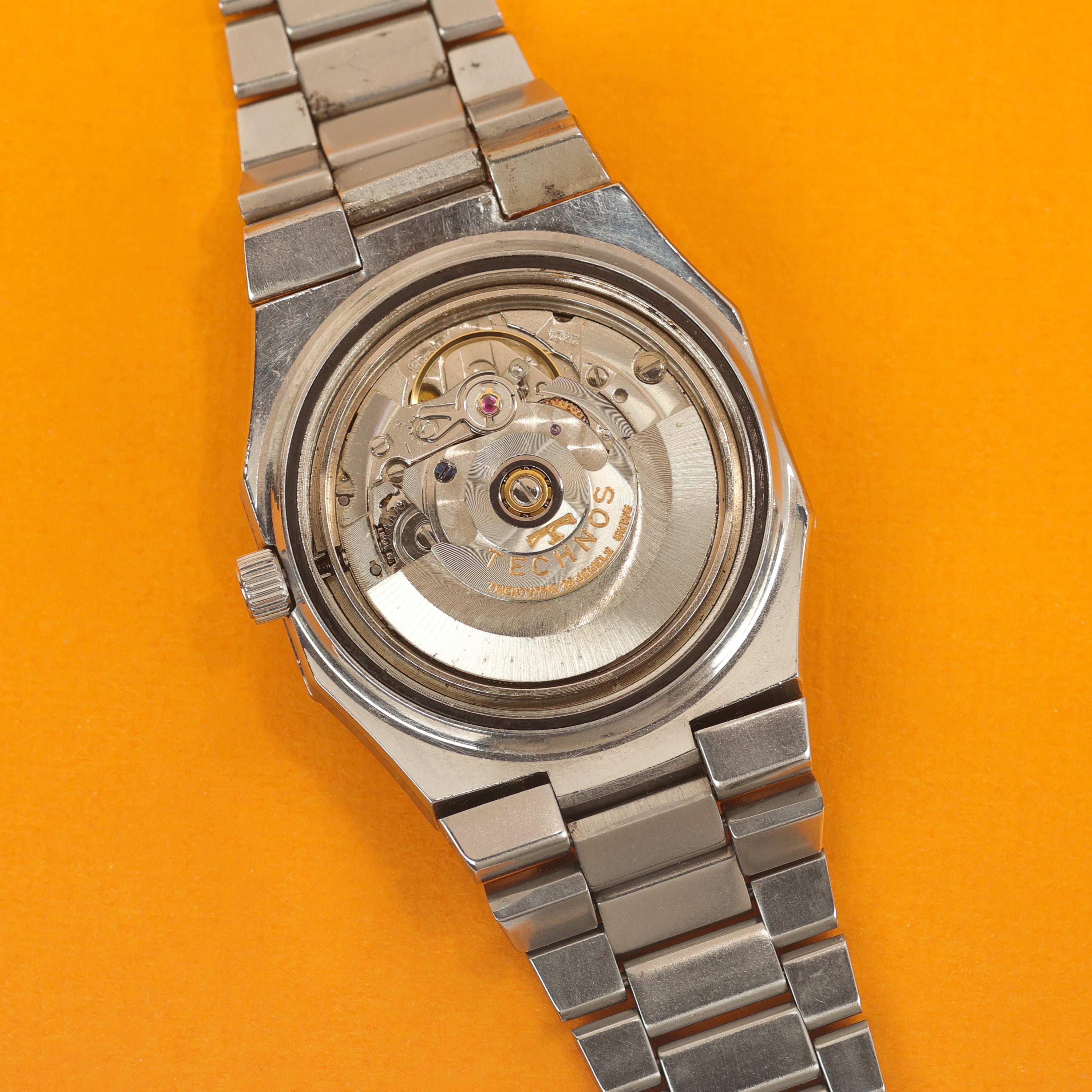 Technos Kaiser Tigon Lava Orange 'Kaleidoscope' Dial