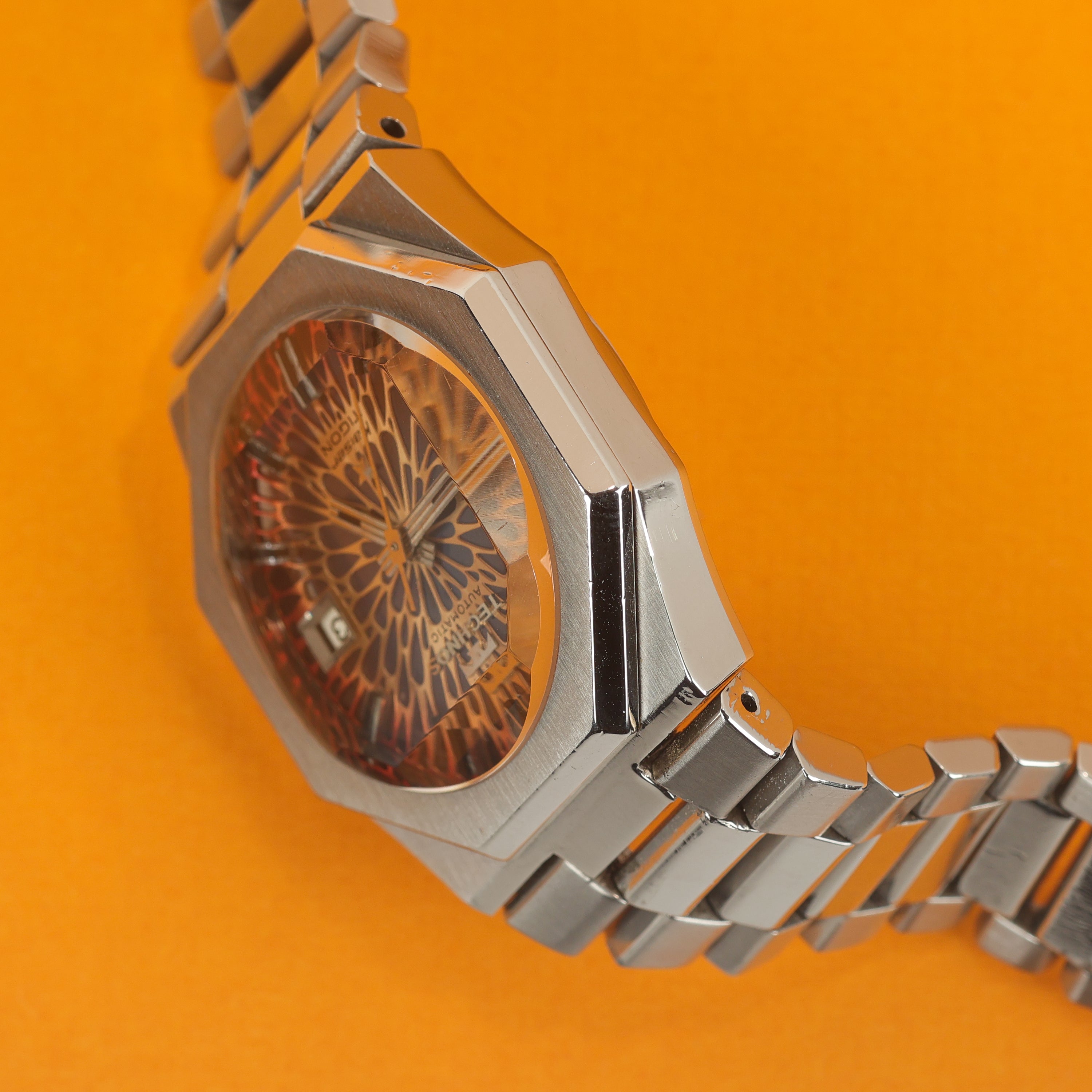 Technos Kaiser Tigon Lava Orange 'Kaleidoscope' Dial