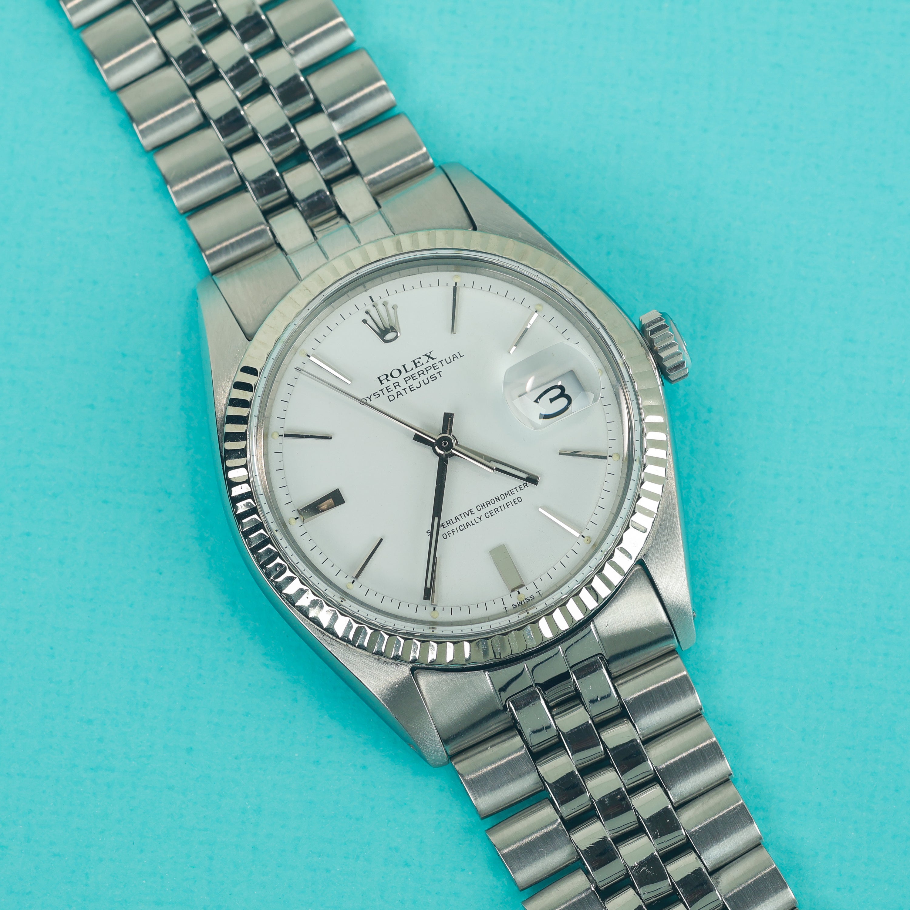 Rolex Datejust Ref. 1601 Matte White Dial