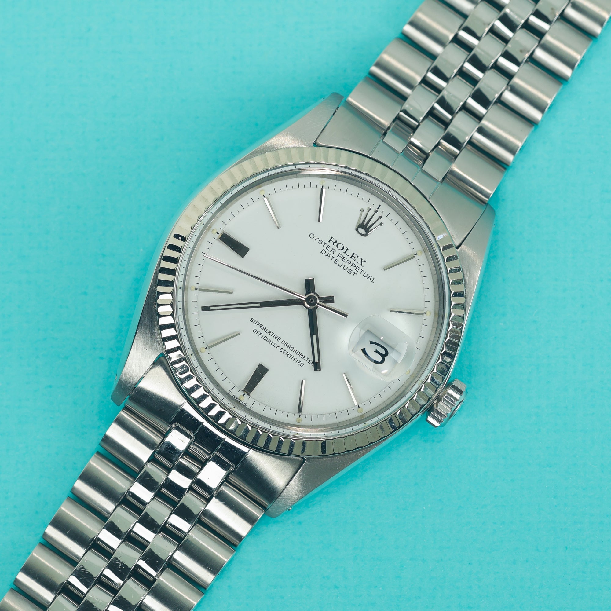 Rolex Datejust Ref. 1601 Matte White Dial