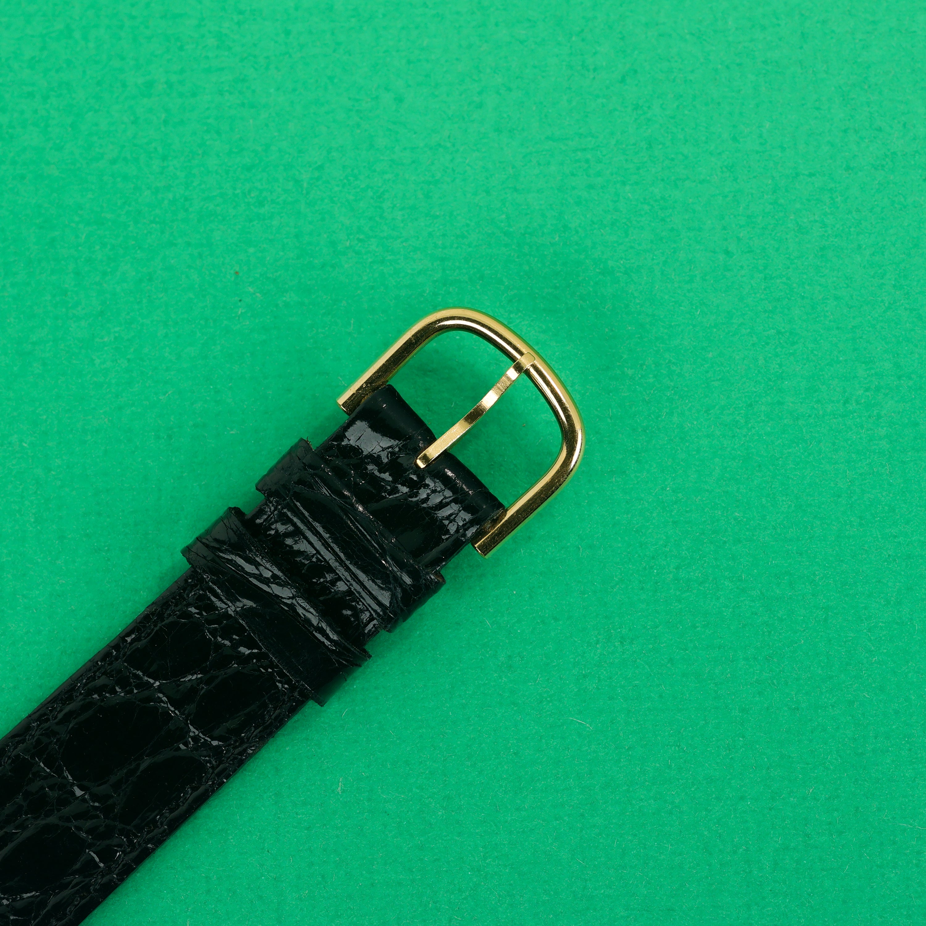 Richards-Zeger Dual Time 'Tank-Style' Gold Plated With Original Box