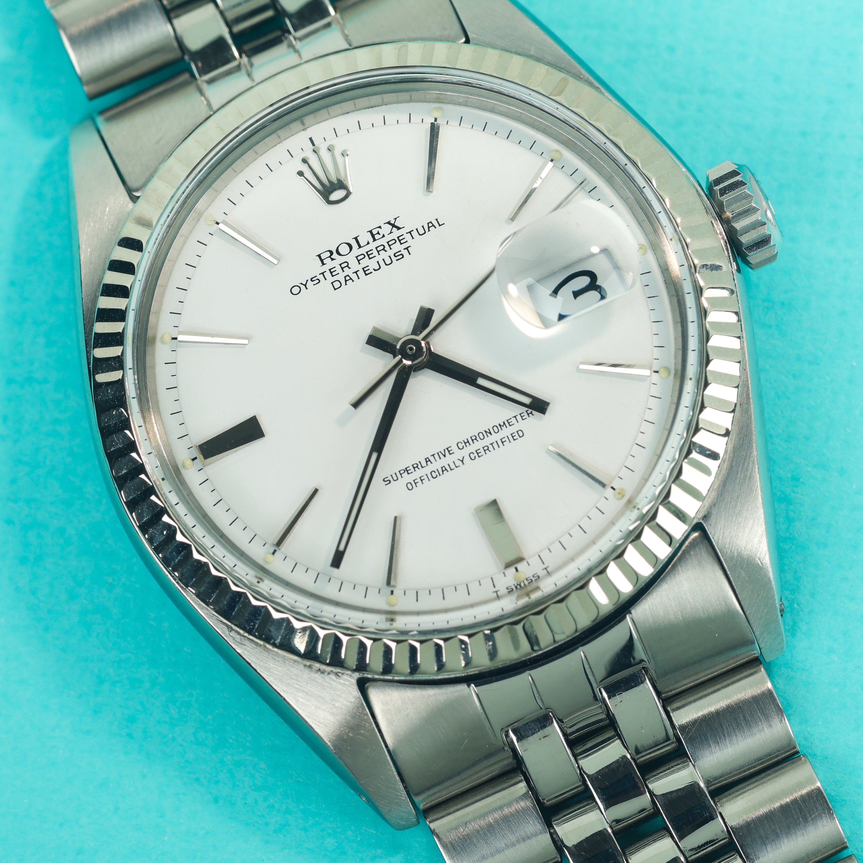 Rolex Datejust Ref. 1601 Matte White Dial