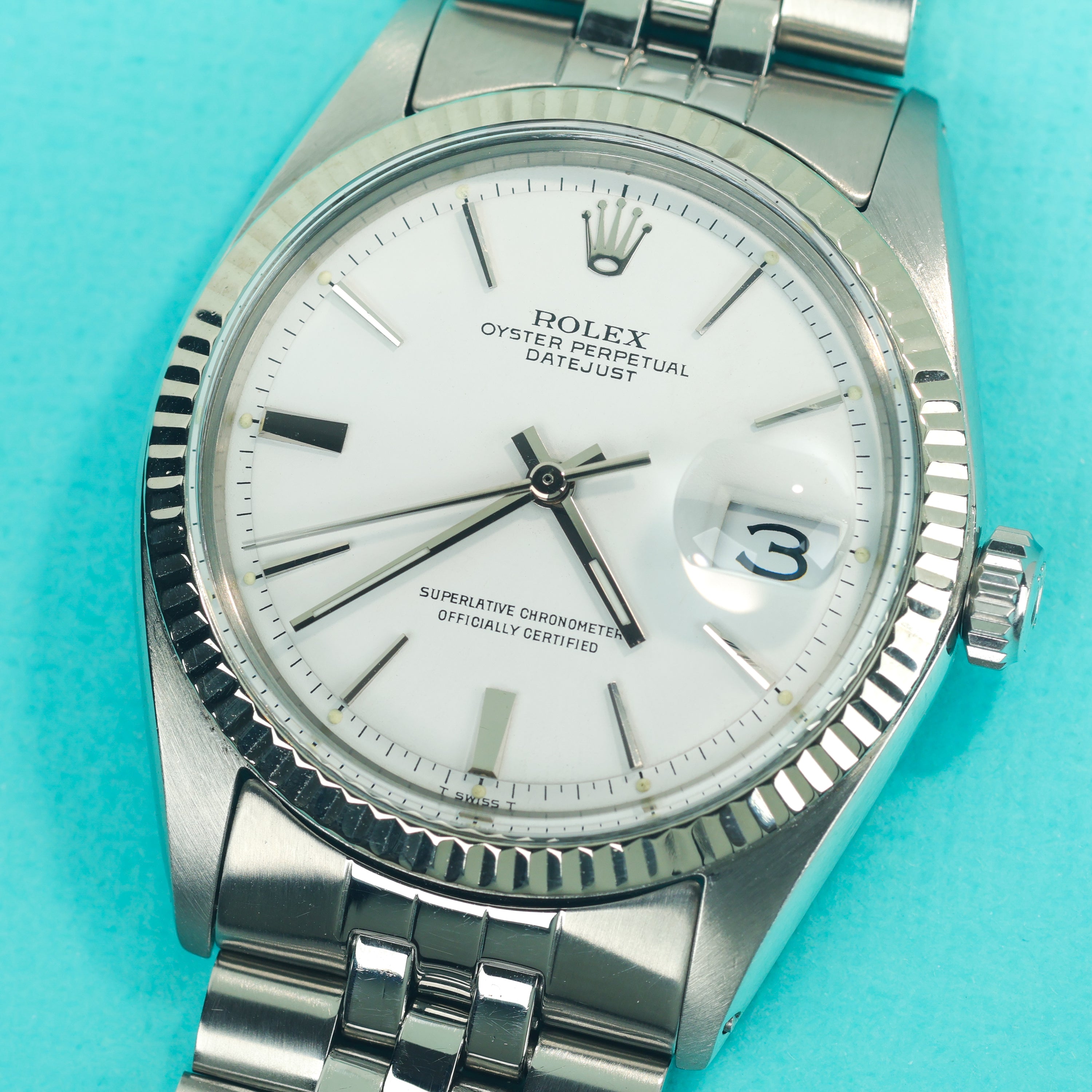 Rolex Datejust Ref. 1601 Matte White Dial