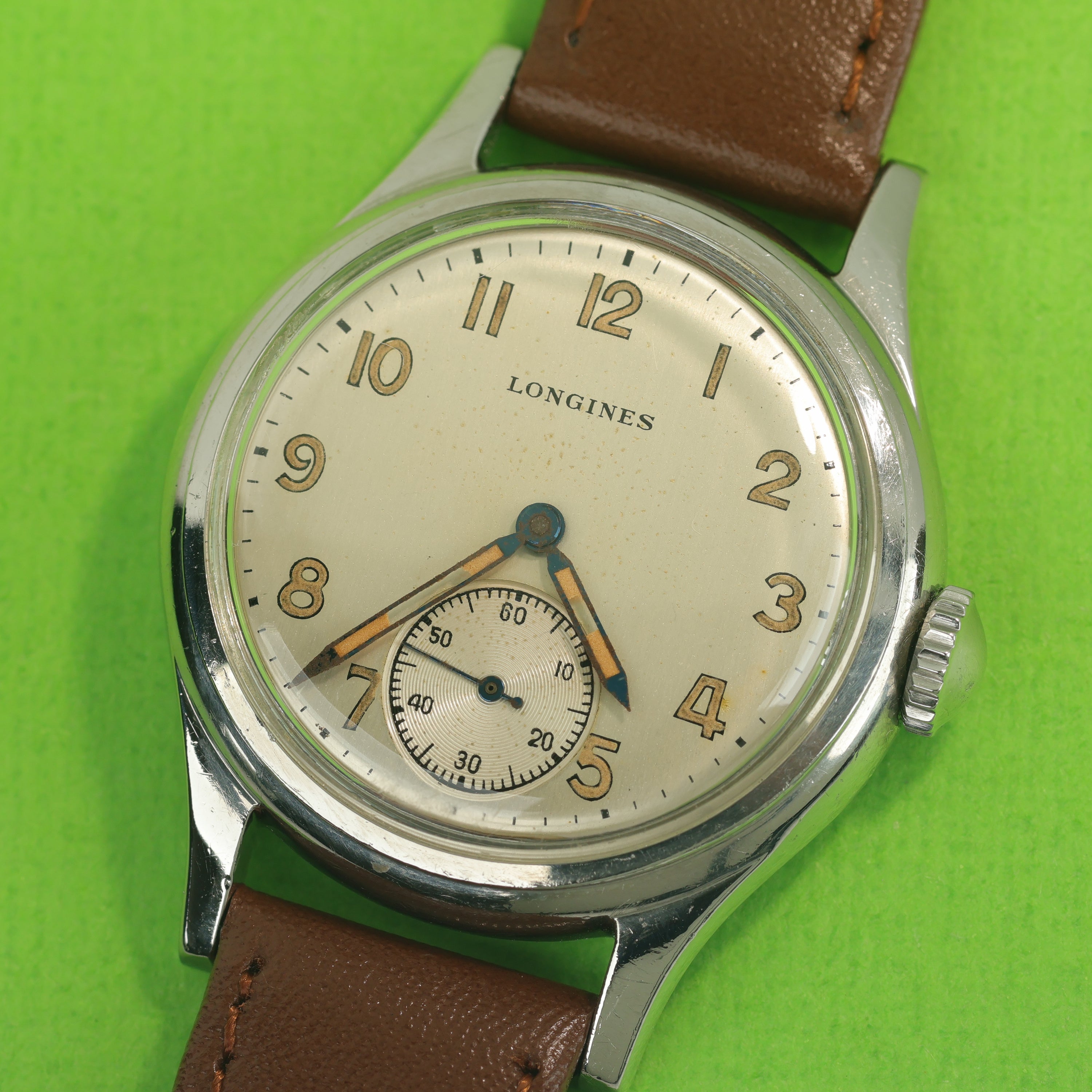 Longines Sei Tacche Ref. 5411 Silver Brushed Dial