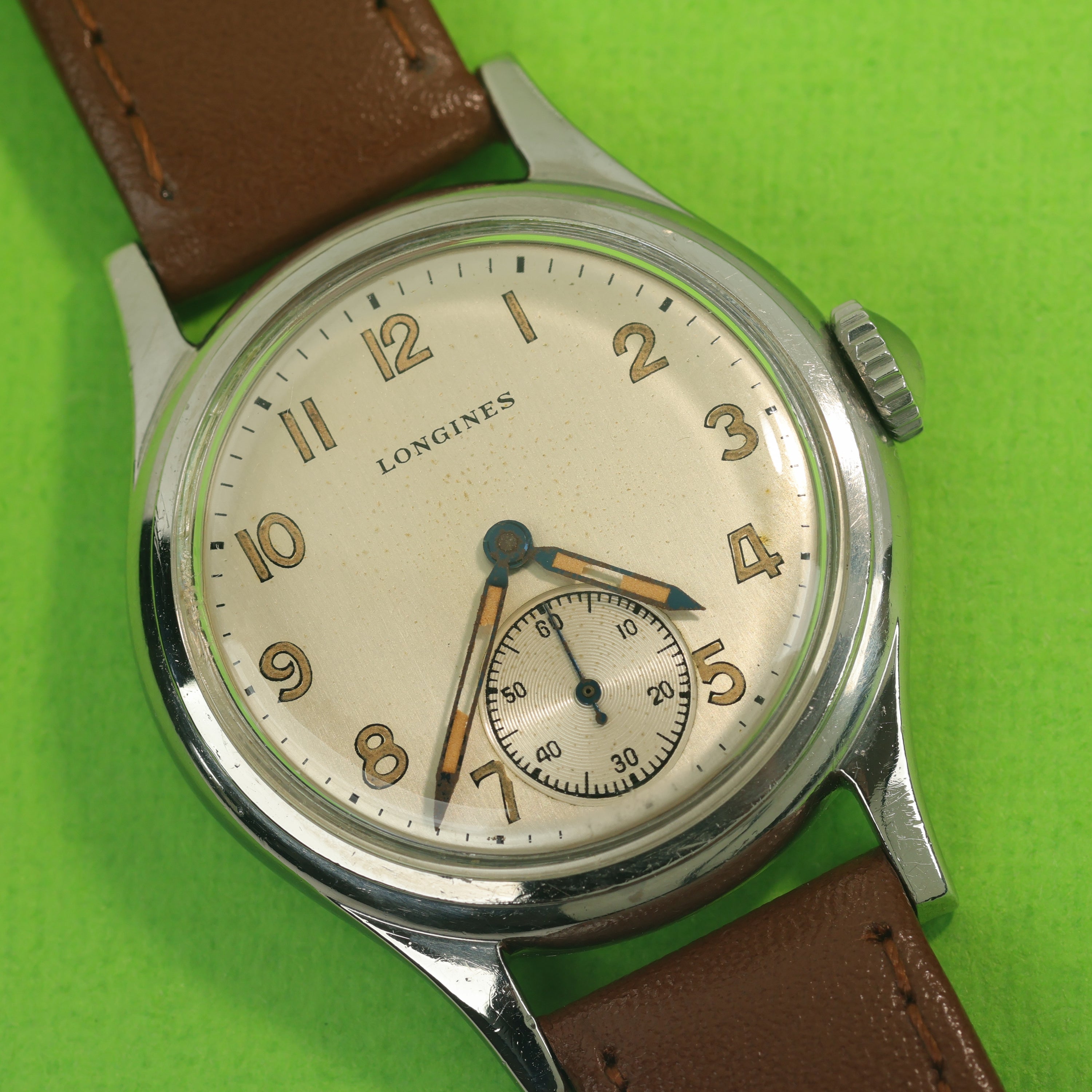 Longines Sei Tacche Ref. 5411 Silver Brushed Dial