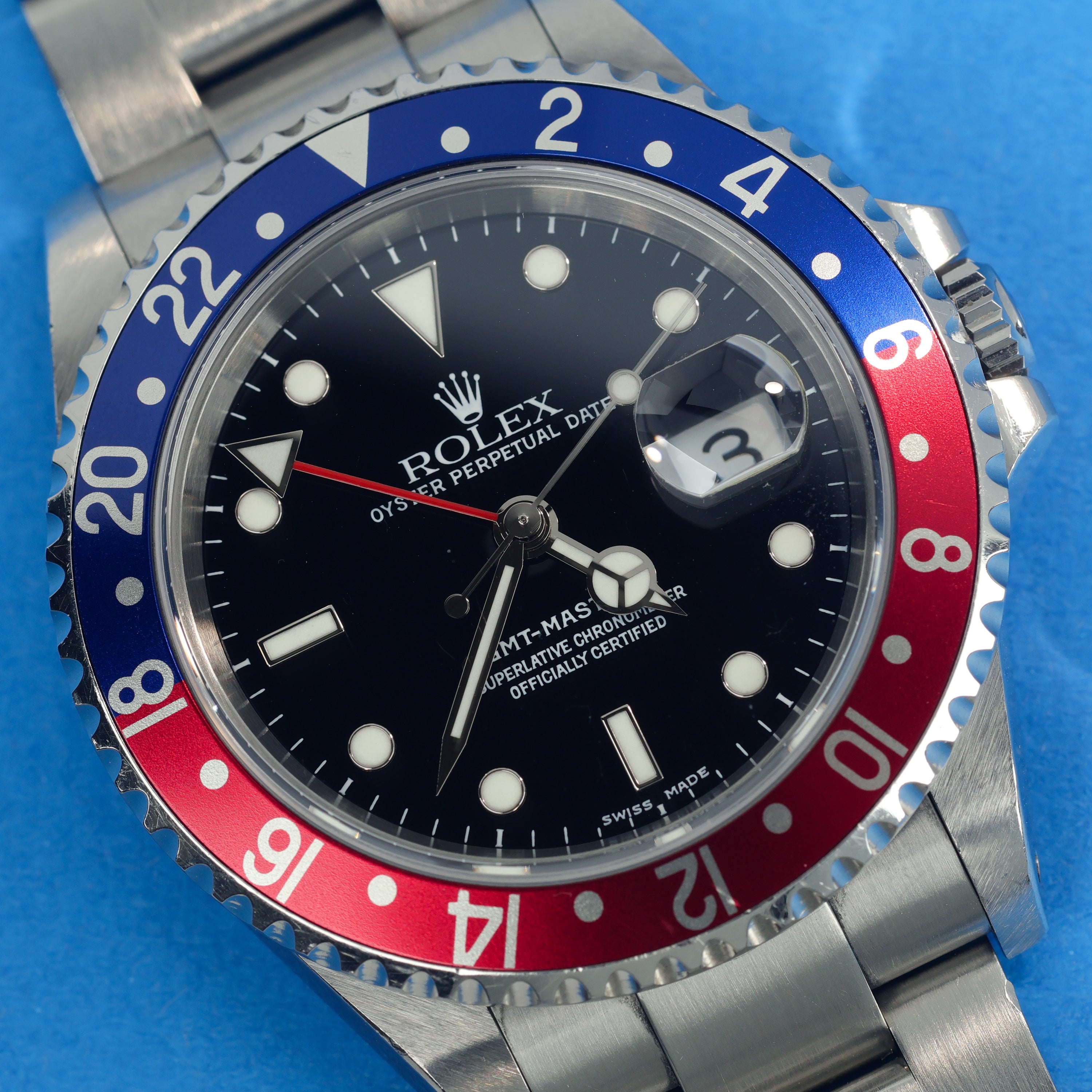 Rolex GMT-Master II Ref. 16710 Pepsi With Original Box and Papers