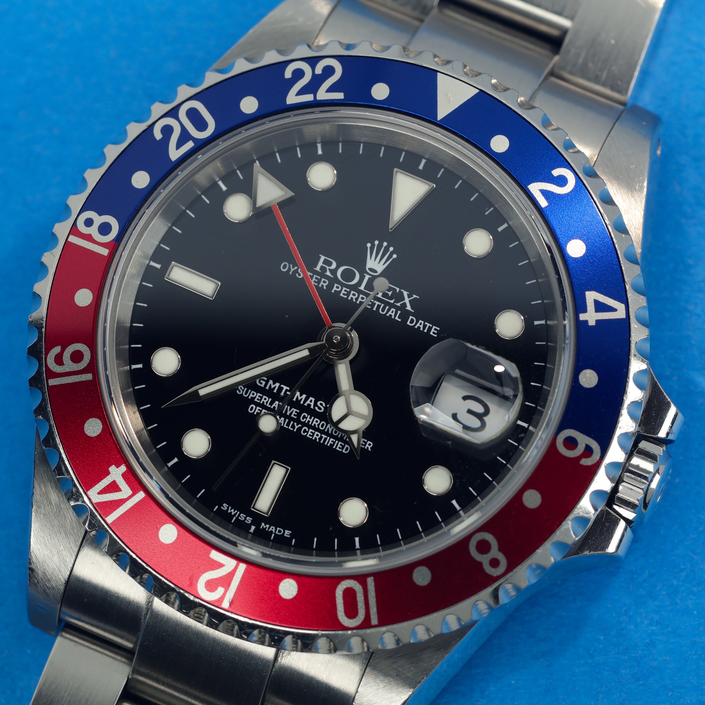Rolex GMT-Master II Ref. 16710 Pepsi With Original Box and Papers