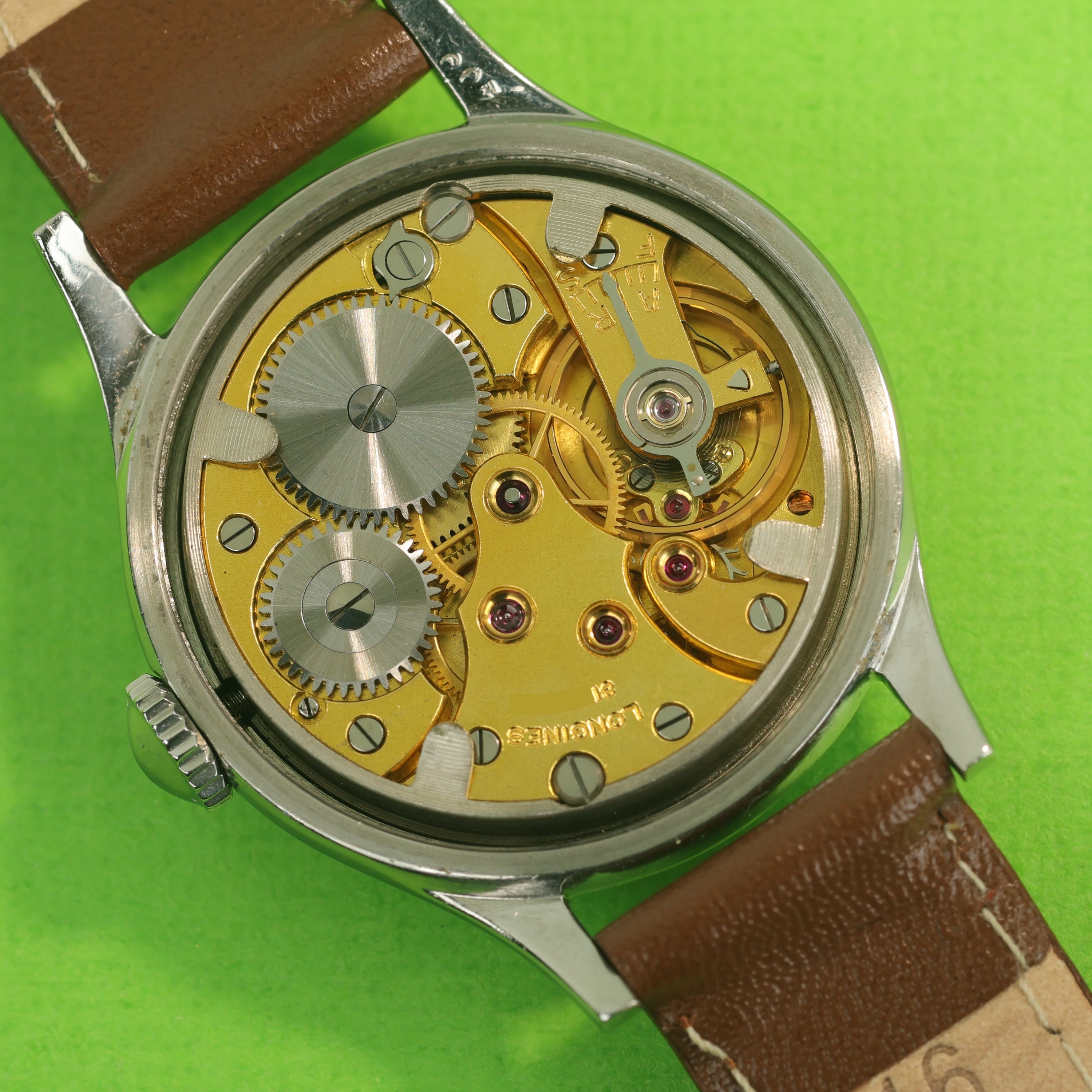 Longines Sei Tacche Ref. 5411 Silver Brushed Dial
