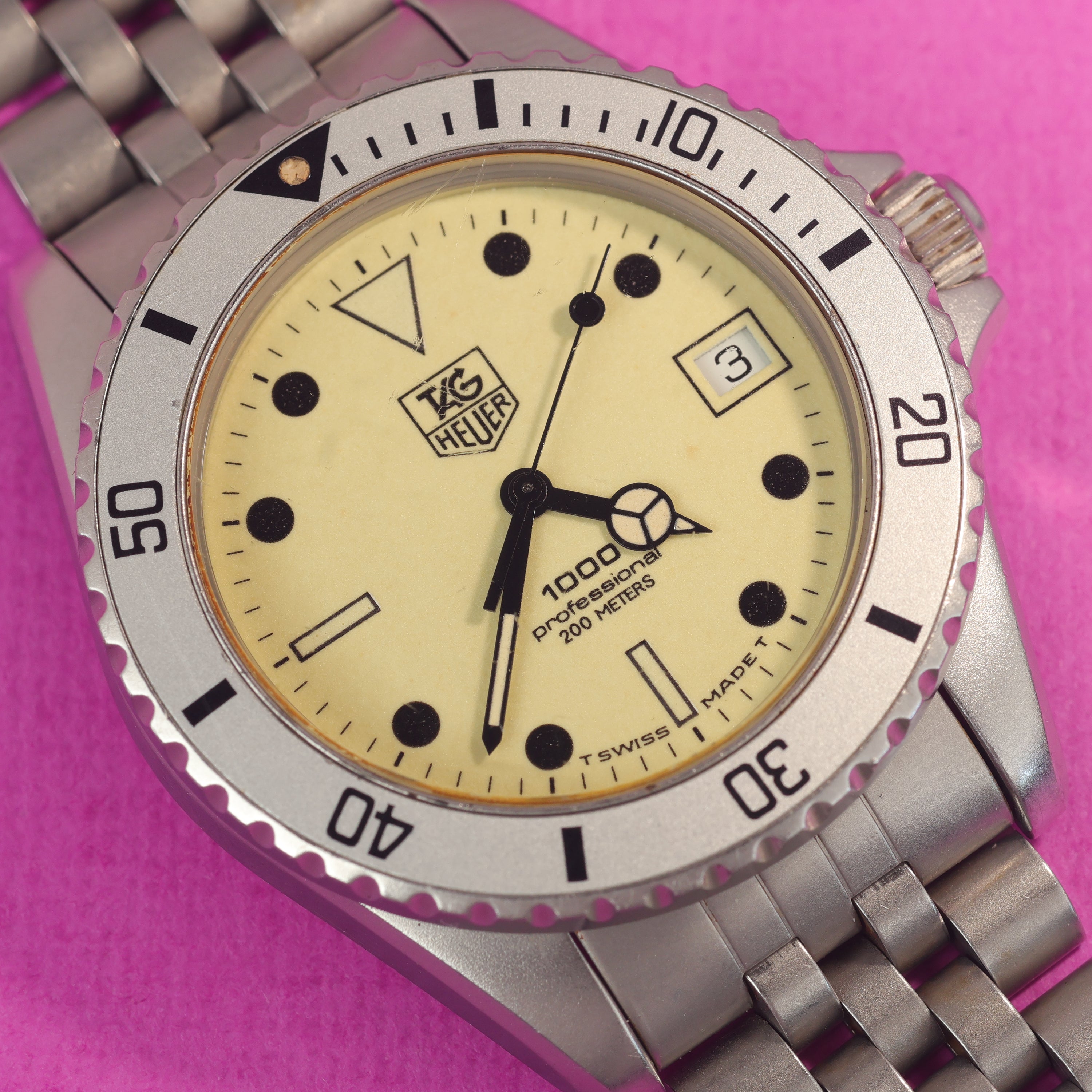 Tag Heuer Professional 1000 Ref. 989.113N Night Diver Box and Papers