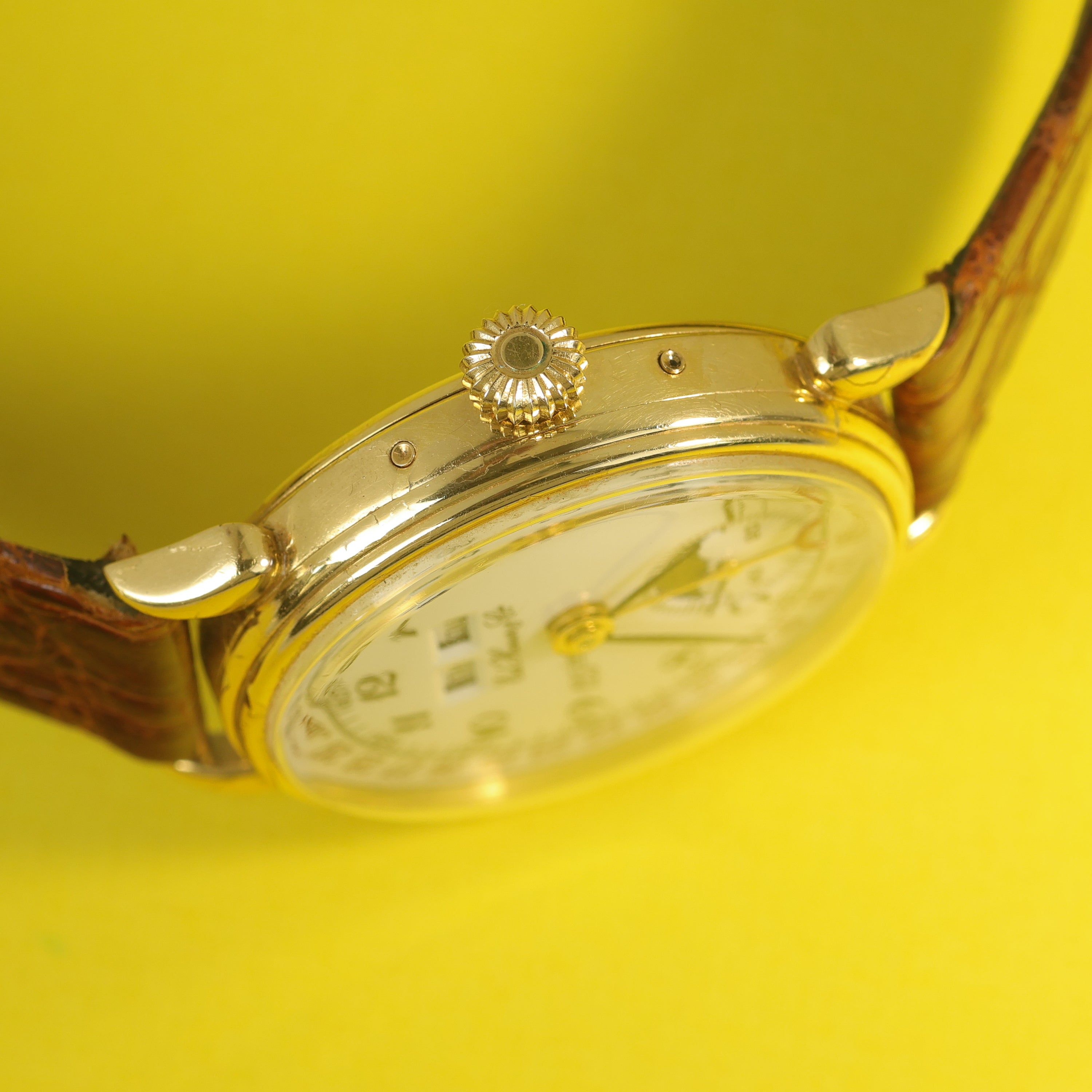 Ed Heuer & Cie. 125th Anniversary Triple Date 18K Yellow Gold