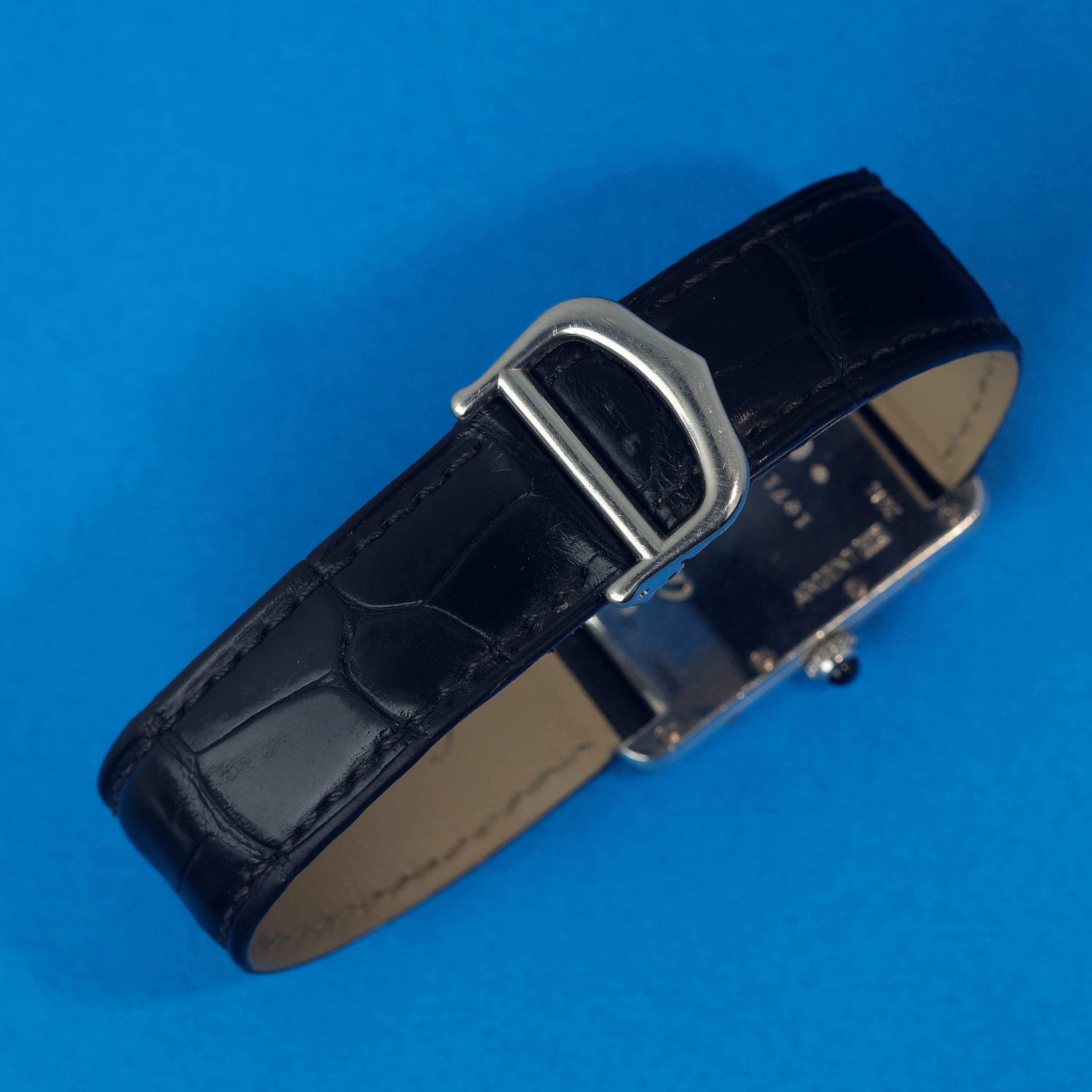Cartier Tank Must Ref. 2414 Blue Roman Numeral Dial Full-Set