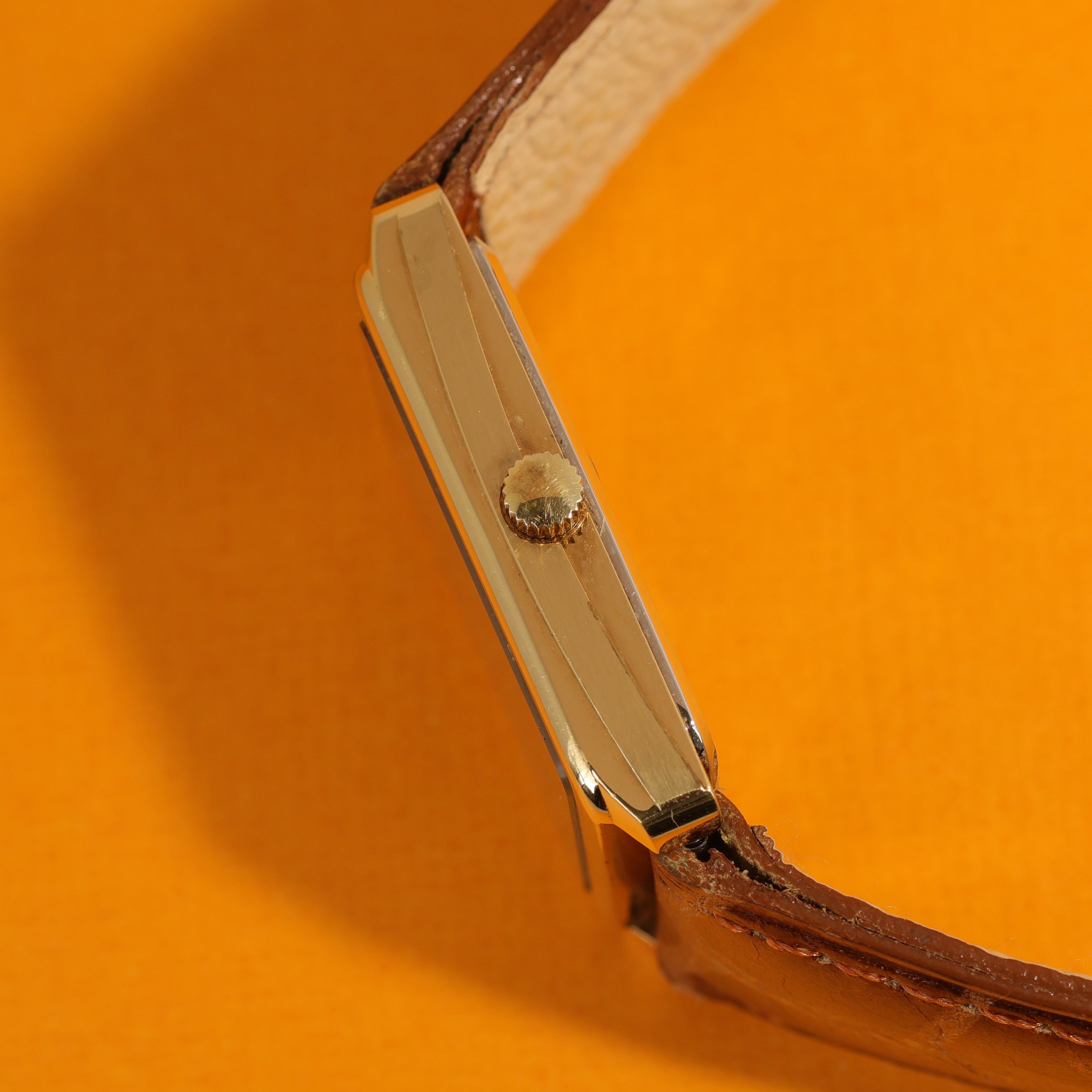 Favre Leuba Tortoise Shell Bullseye Dial Gold Plated