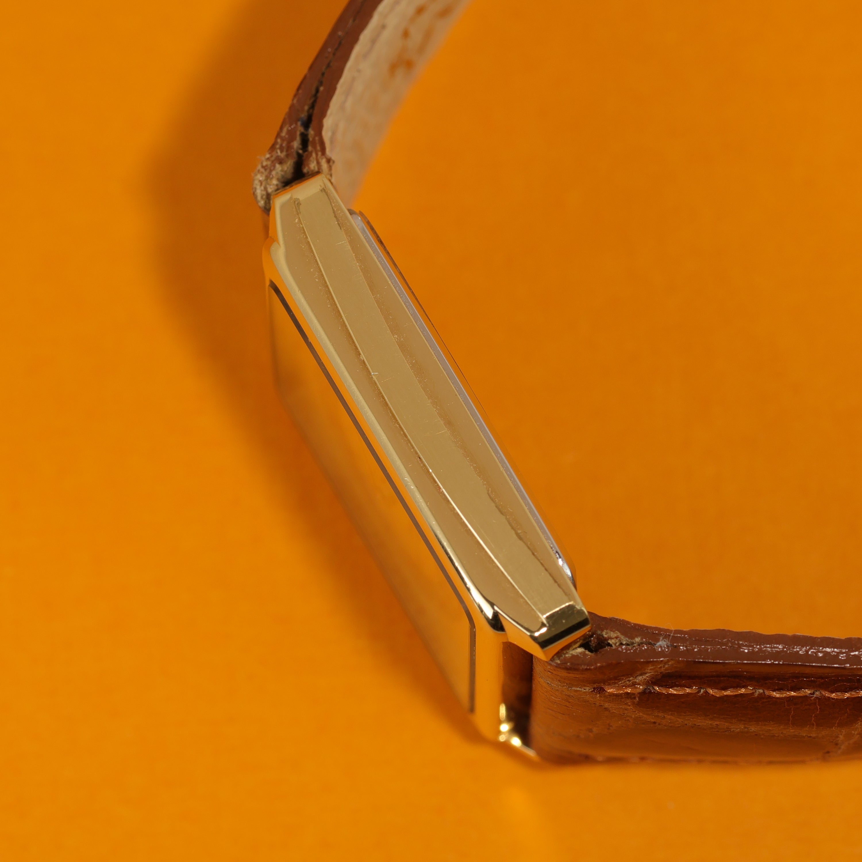Favre Leuba Tortoise Shell Bullseye Dial Gold Plated