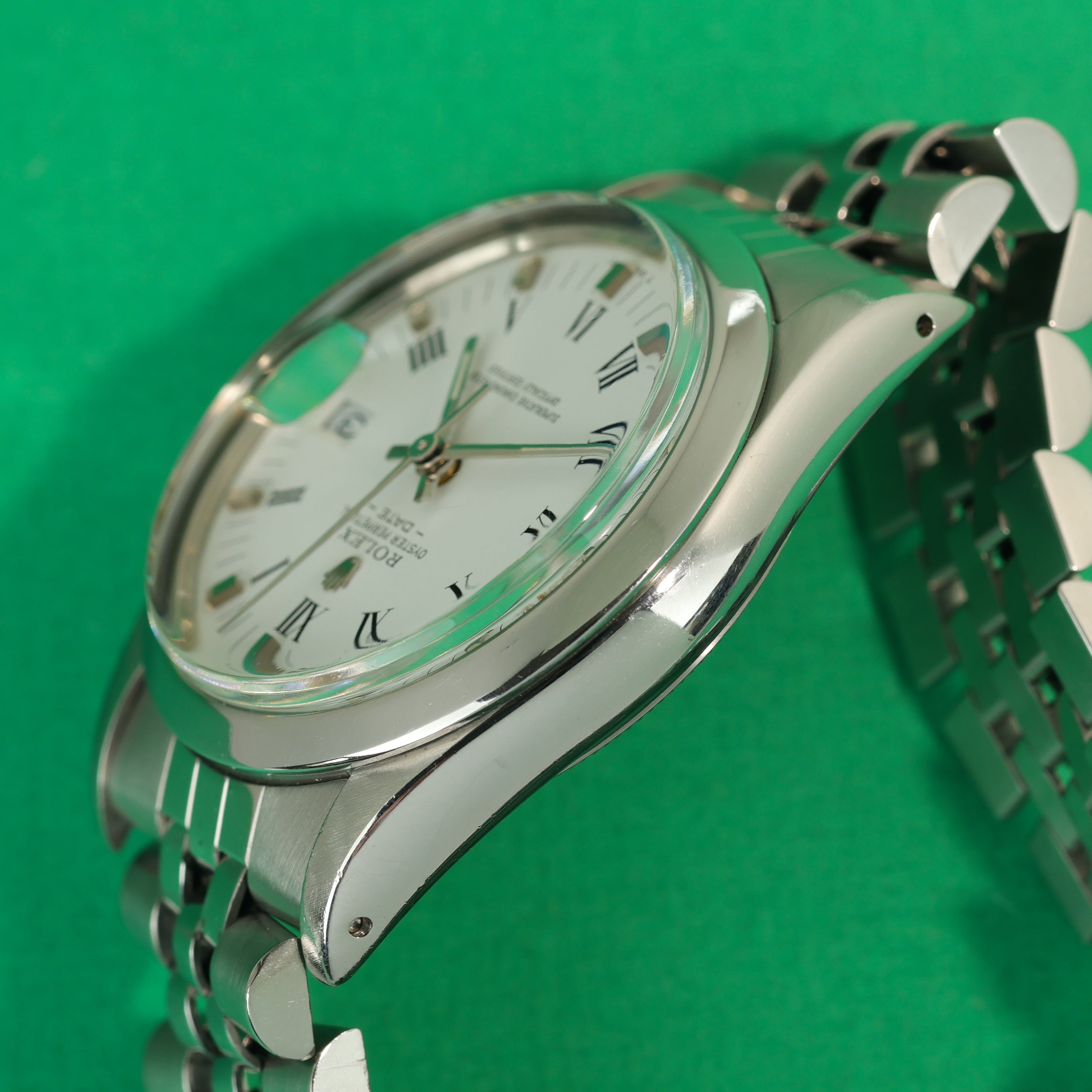Rolex Oyster Perpetual Date Ref. 15000 White Roman Dial