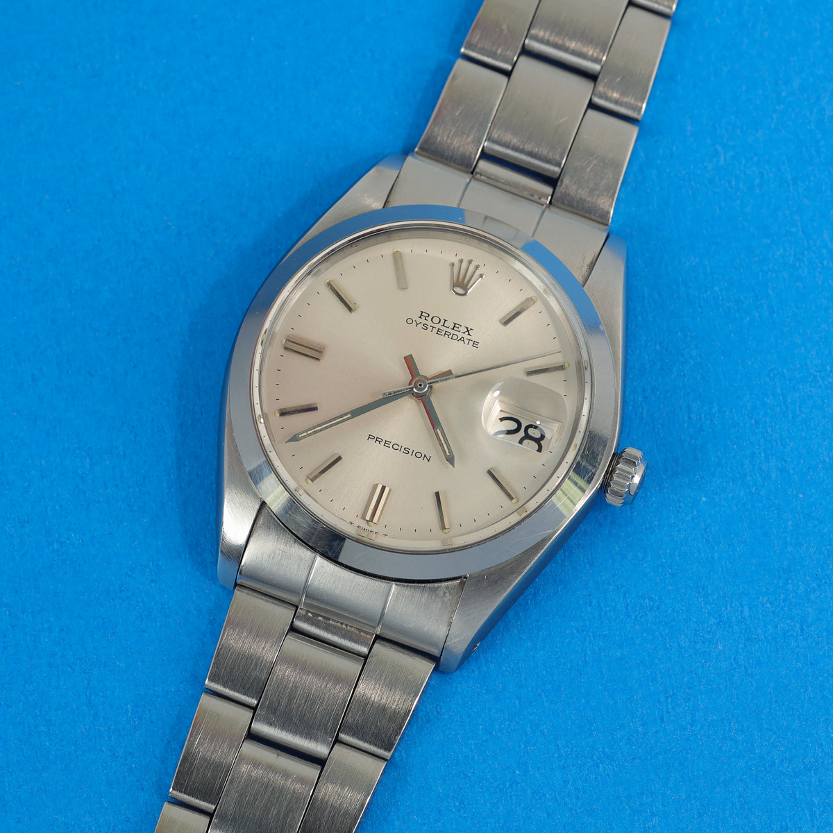Rolex Oysterdate Precision Ref. 6694 Silver Dial