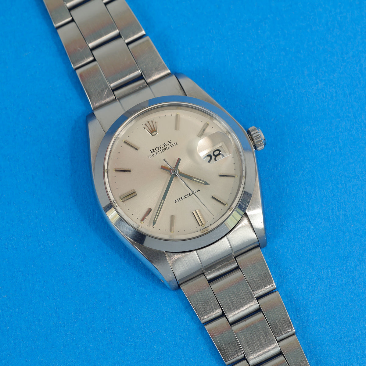 Rolex Oysterdate Precision Ref. 6694 Silver Dial
