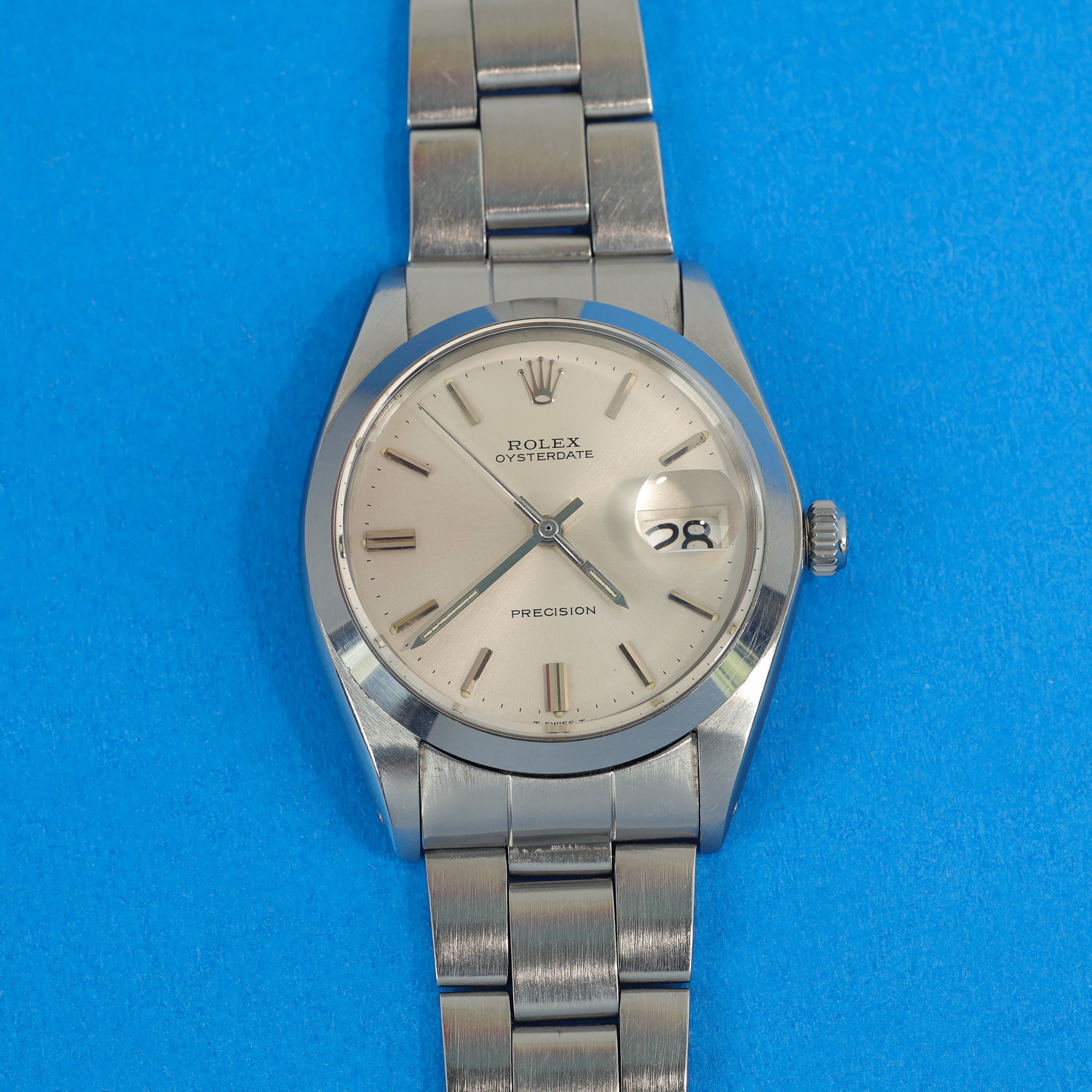 Rolex Oysterdate Precision Ref. 6694 Silver Dial