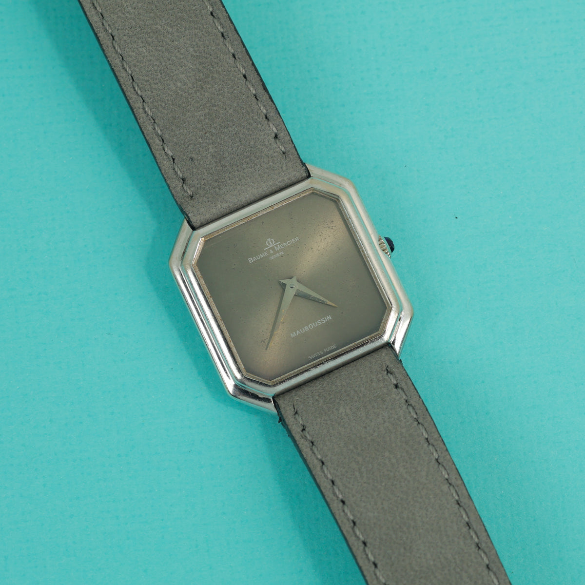 Baume & Mercier Ref. 38260 White Gold Grey 'Mauboussin' Dial