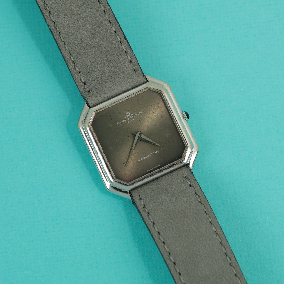 Baume & Mercier Ref. 38260 White Gold Grey 'Mauboussin' Dial