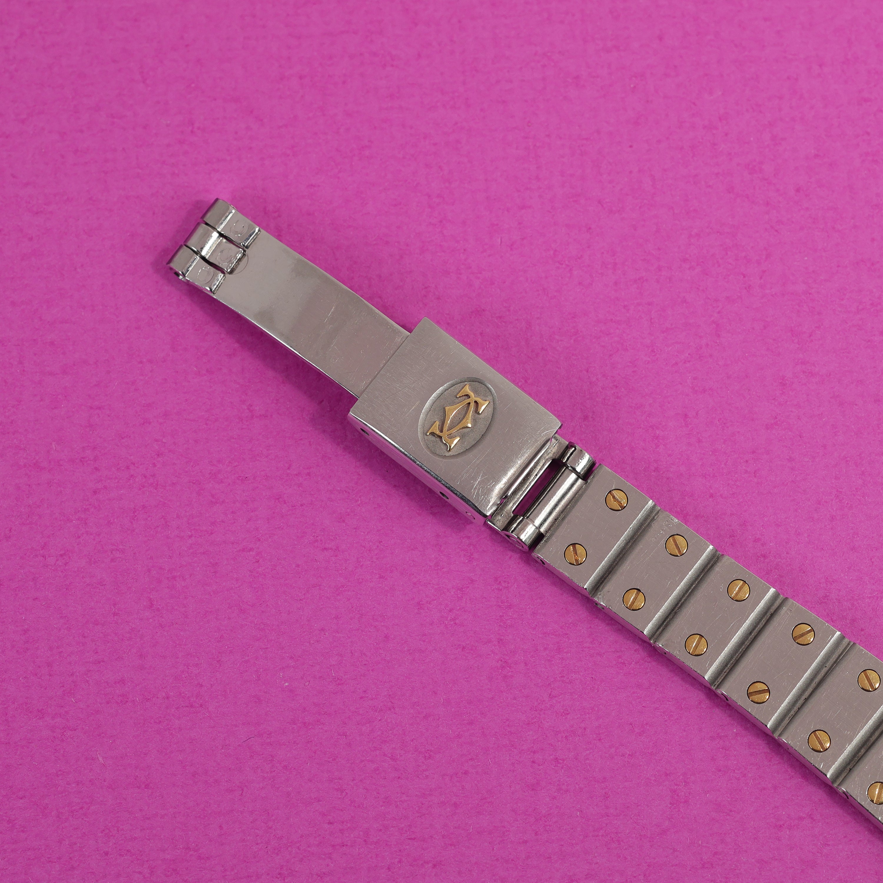 Cartier Santos Ref. 8191 Grey Slate Dial Steel and Gold