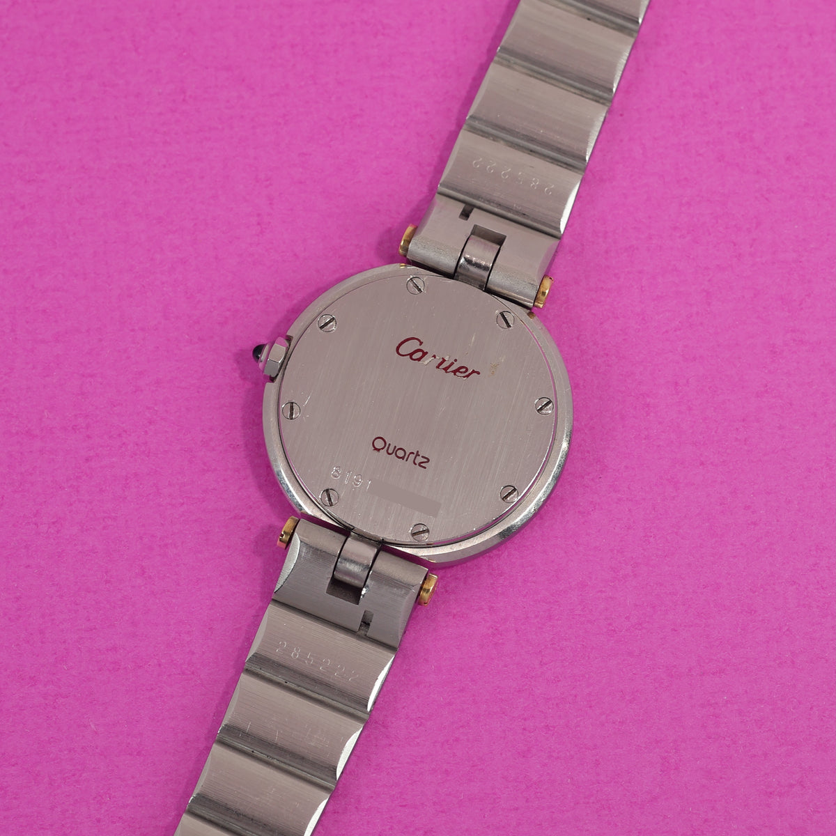 Cartier Santos Ref. 8191 Grey Slate Dial Steel and Gold