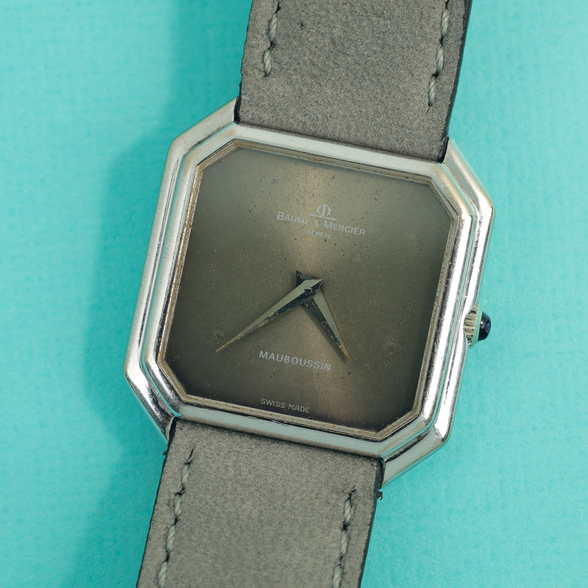 Baume & Mercier Ref. 38260 White Gold Grey 'Mauboussin' Dial