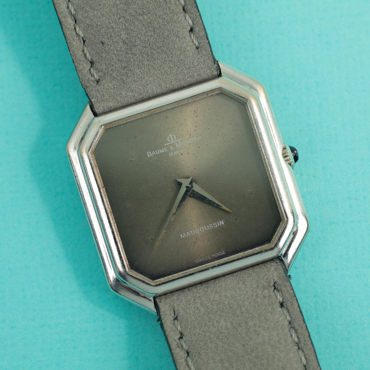 Baume & Mercier Ref. 38260 White Gold Grey 'Mauboussin' Dial
