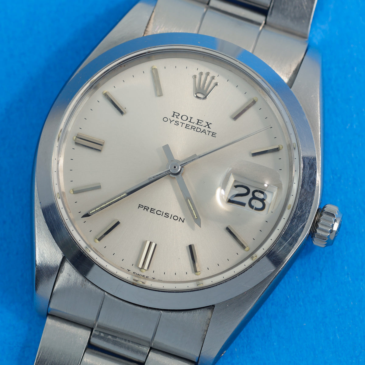 Rolex Oysterdate Precision Ref. 6694 Silver Dial