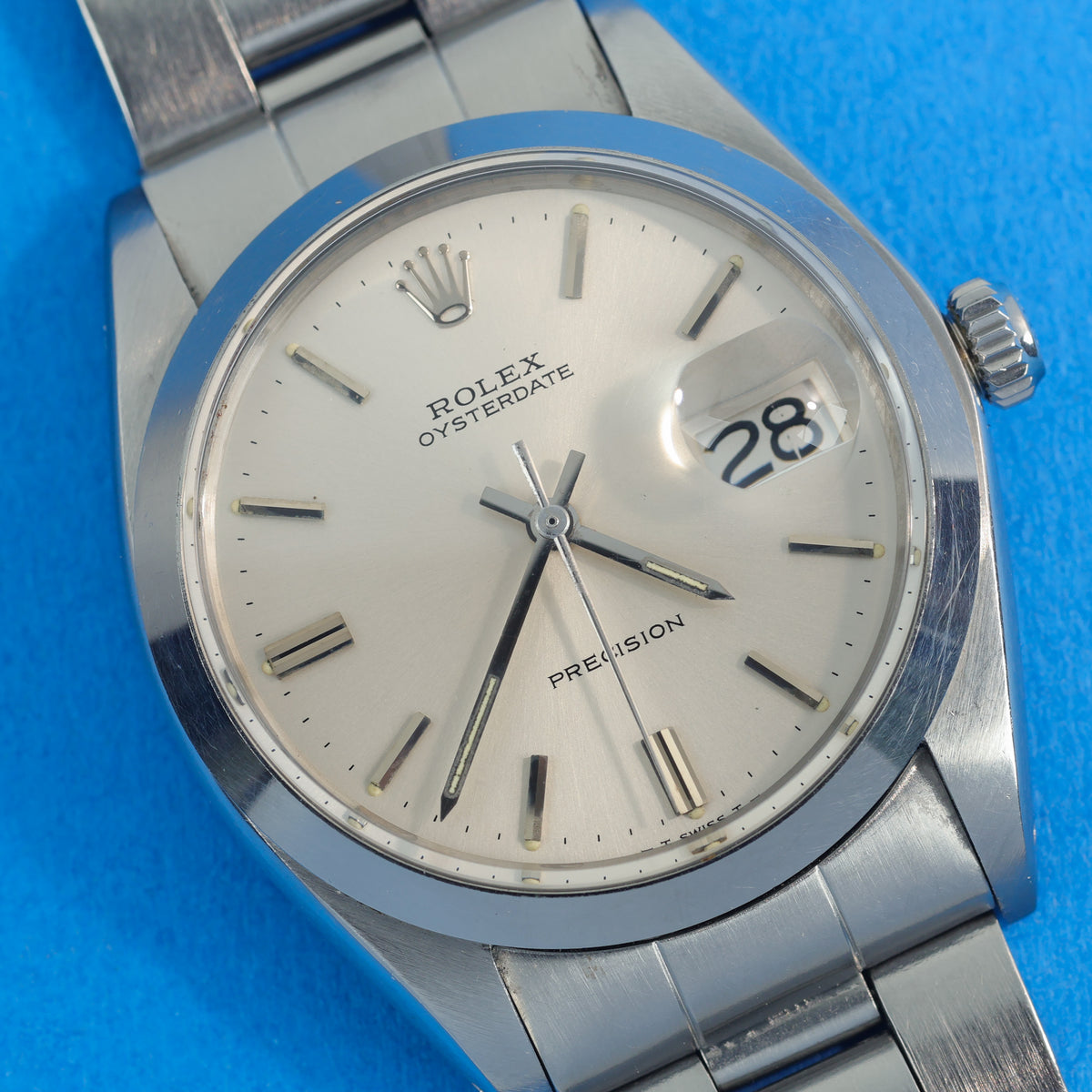 Rolex Oysterdate Precision Ref. 6694 Silver Dial