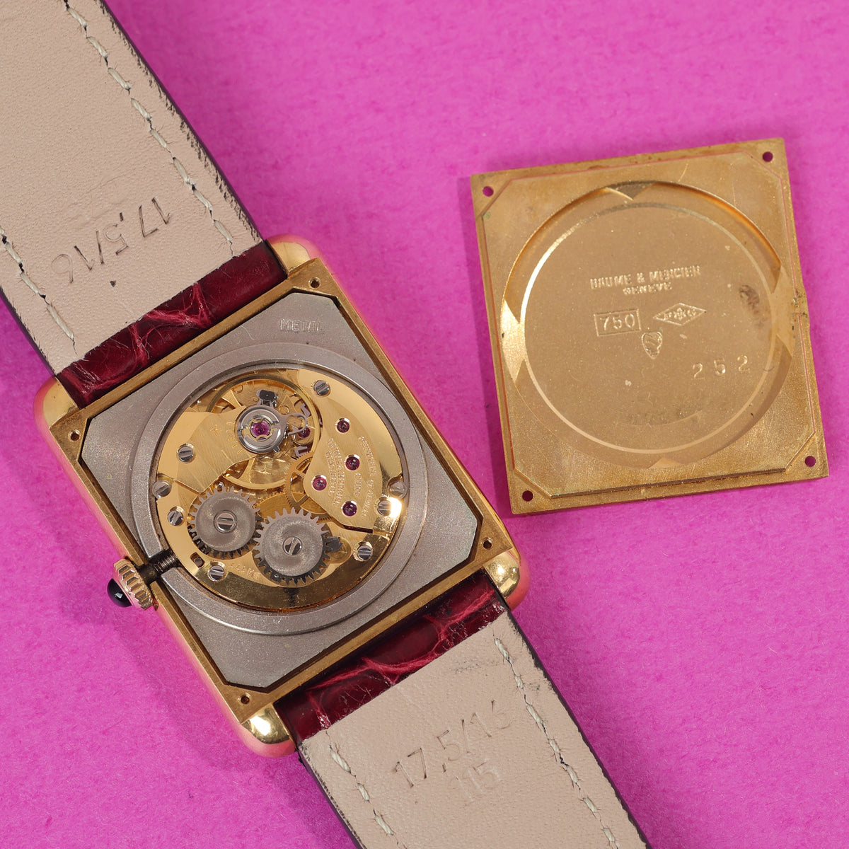 Baume & Mercier Tank Style Ref. 37077 18K Yellow Gold