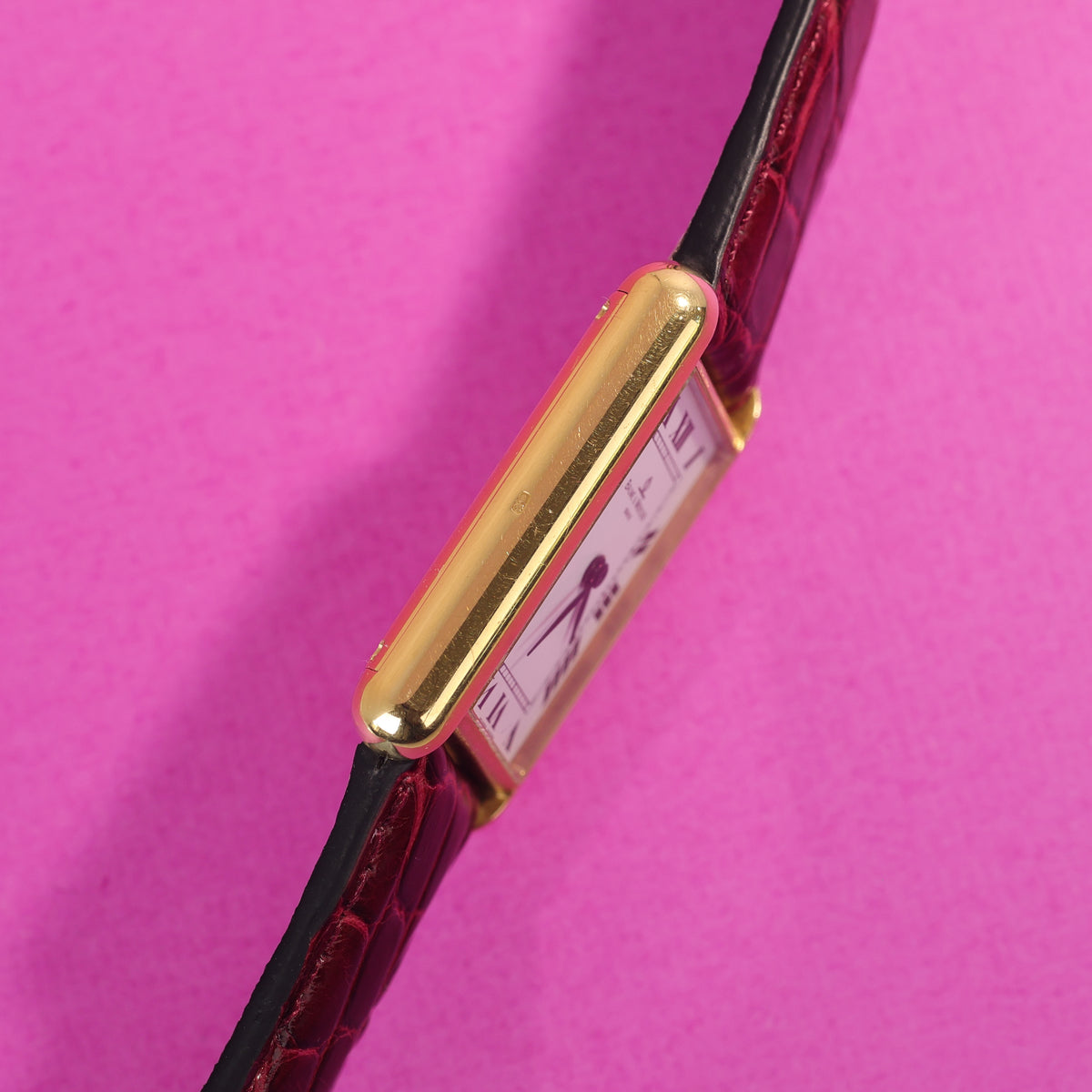 Baume & Mercier Tank Style Ref. 37077 18K Yellow Gold