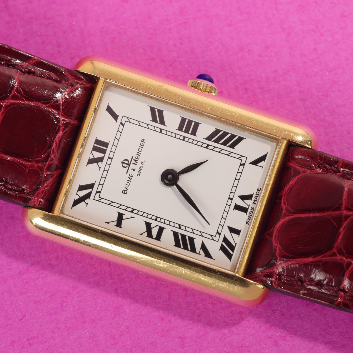 Baume & Mercier Tank Style Ref. 37077 18K Yellow Gold