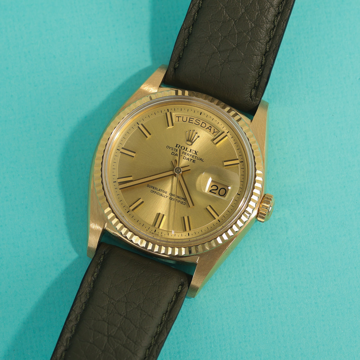 Rolex Day-Date Ref. 1803 18K Yellow Gold No-Lume Wideboy
