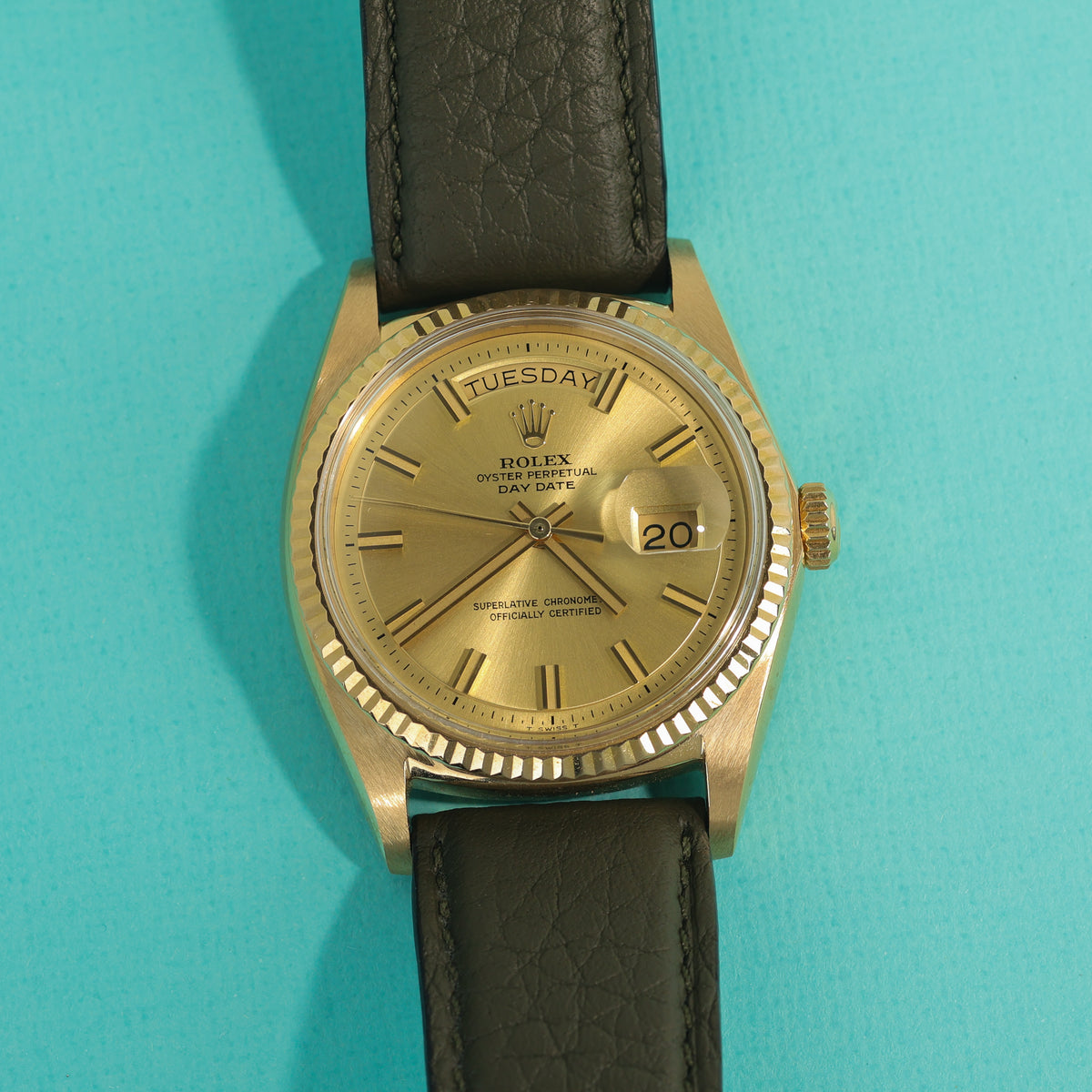 Rolex Day-Date Ref. 1803 18K Yellow Gold No-Lume Wideboy