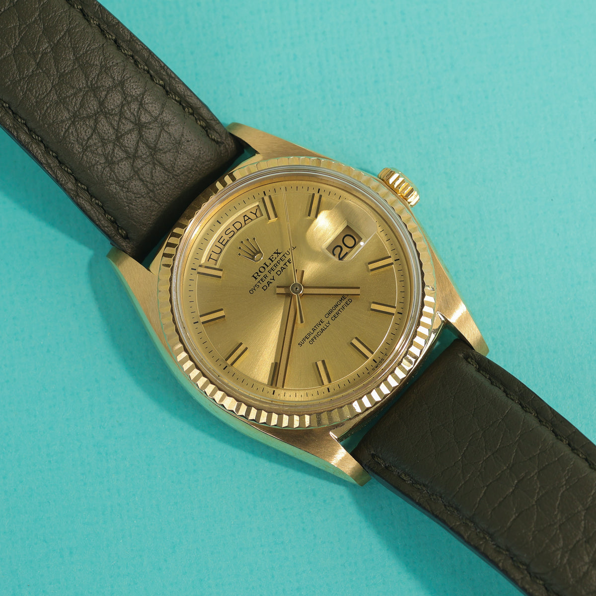 Rolex Day-Date Ref. 1803 18K Yellow Gold No-Lume Wideboy