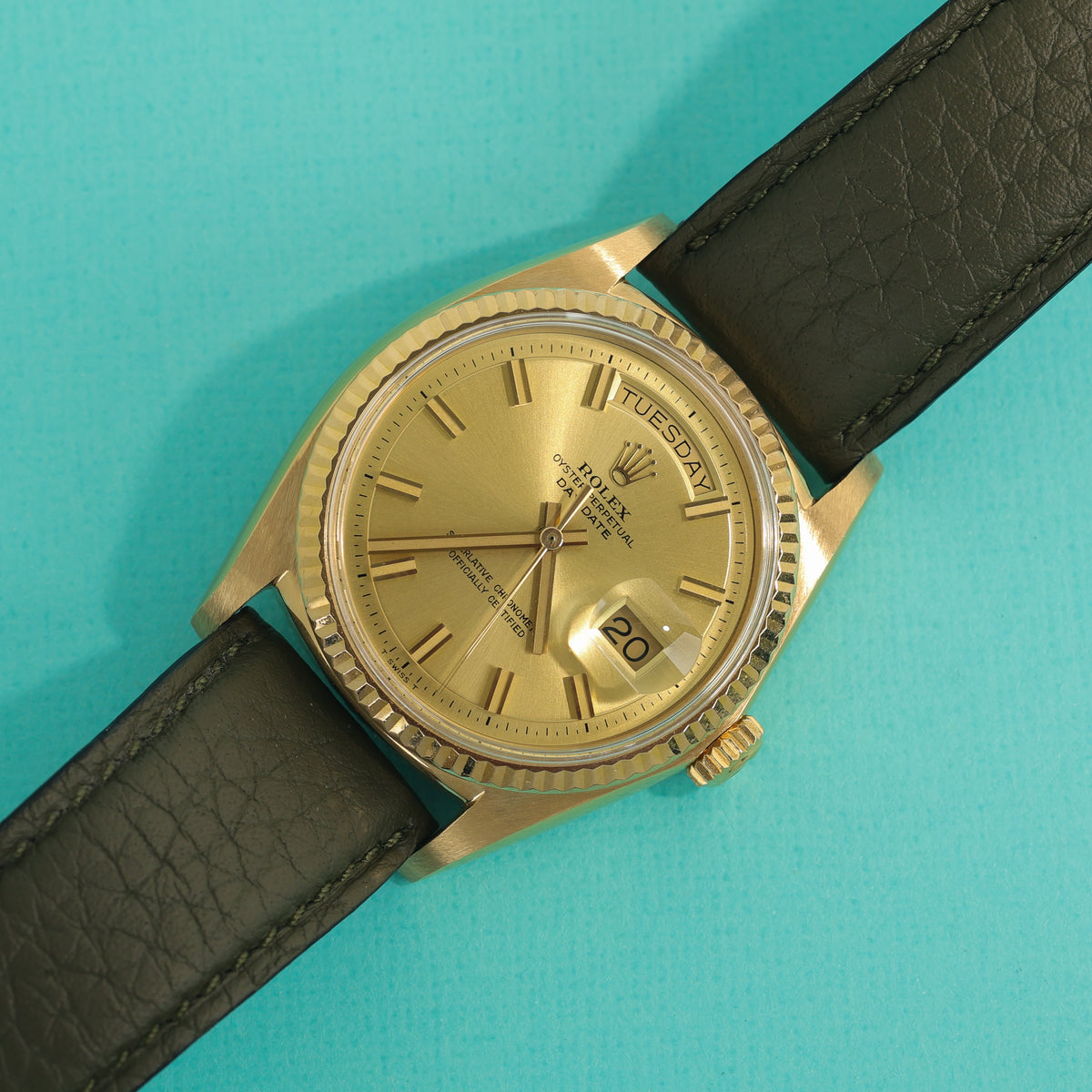 Rolex Day-Date Ref. 1803 18K Yellow Gold No-Lume Wideboy