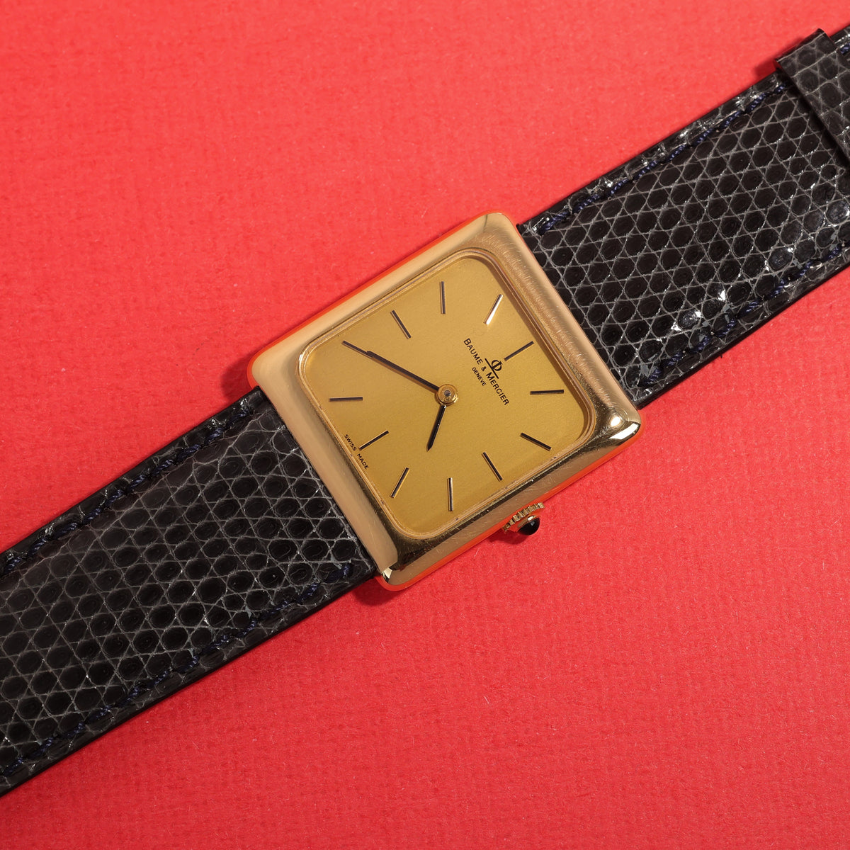 Baume & Mercier Squared Ref. 37236 18K Yellow Gold