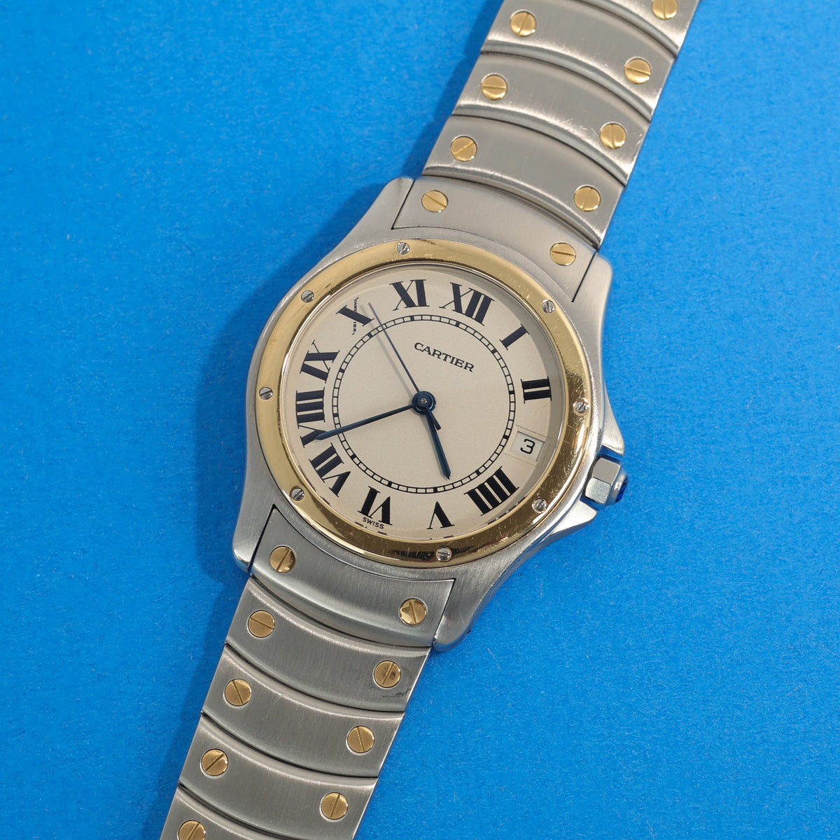 Cartier Santos Ronde Ref. 1910 Steel and Gold