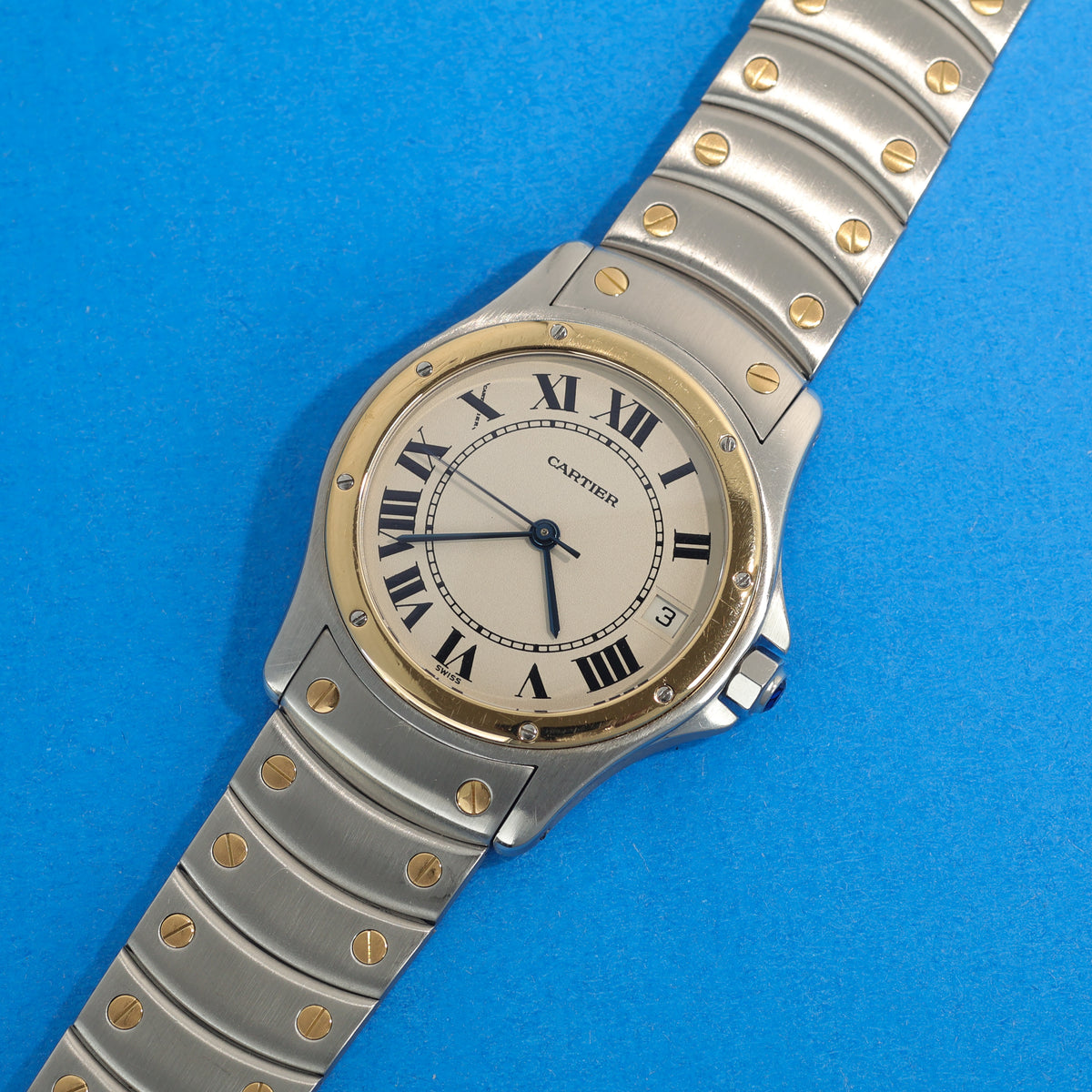 Cartier Santos Ronde Ref. 1910 Steel and Gold