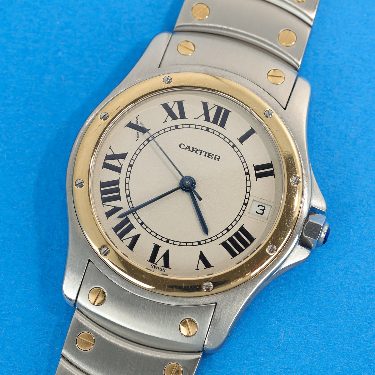Cartier Santos Ronde Ref. 1910 Steel and Gold