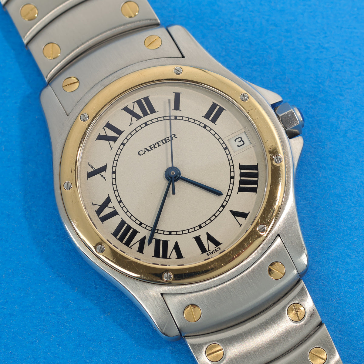 Cartier Santos Ronde Ref. 1910 Steel and Gold