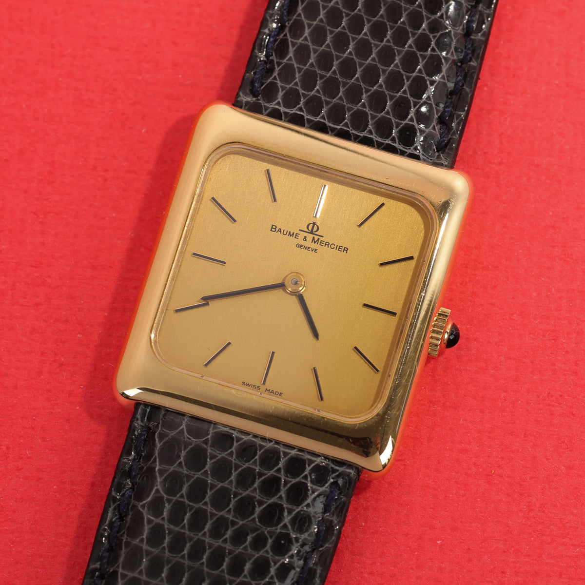 Baume & Mercier Squared Ref. 37236 18K Yellow Gold