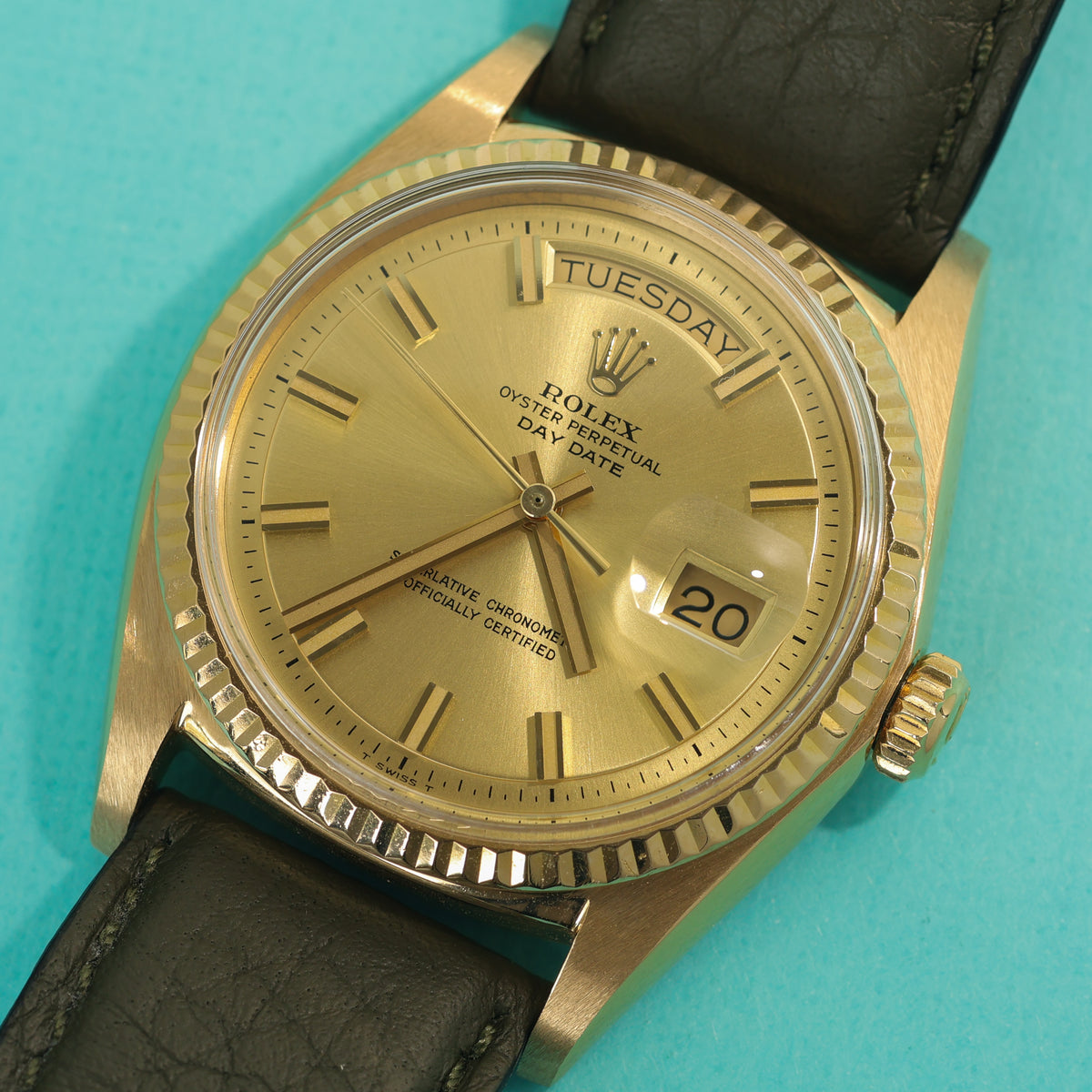 Rolex Day-Date Ref. 1803 18K Yellow Gold No-Lume Wideboy